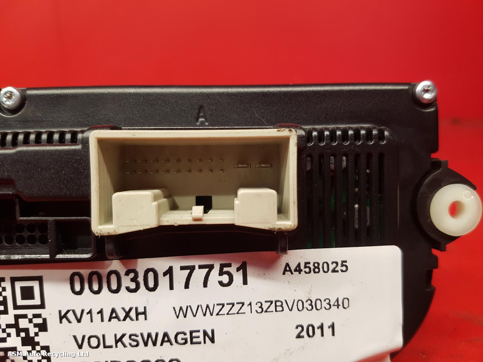 View Auto part Heater/AC Controller Volkswagen Scirocco 2011
