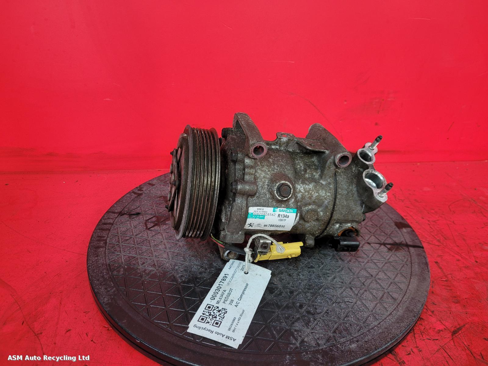 View Auto part Compressor Peugeot 208 2013