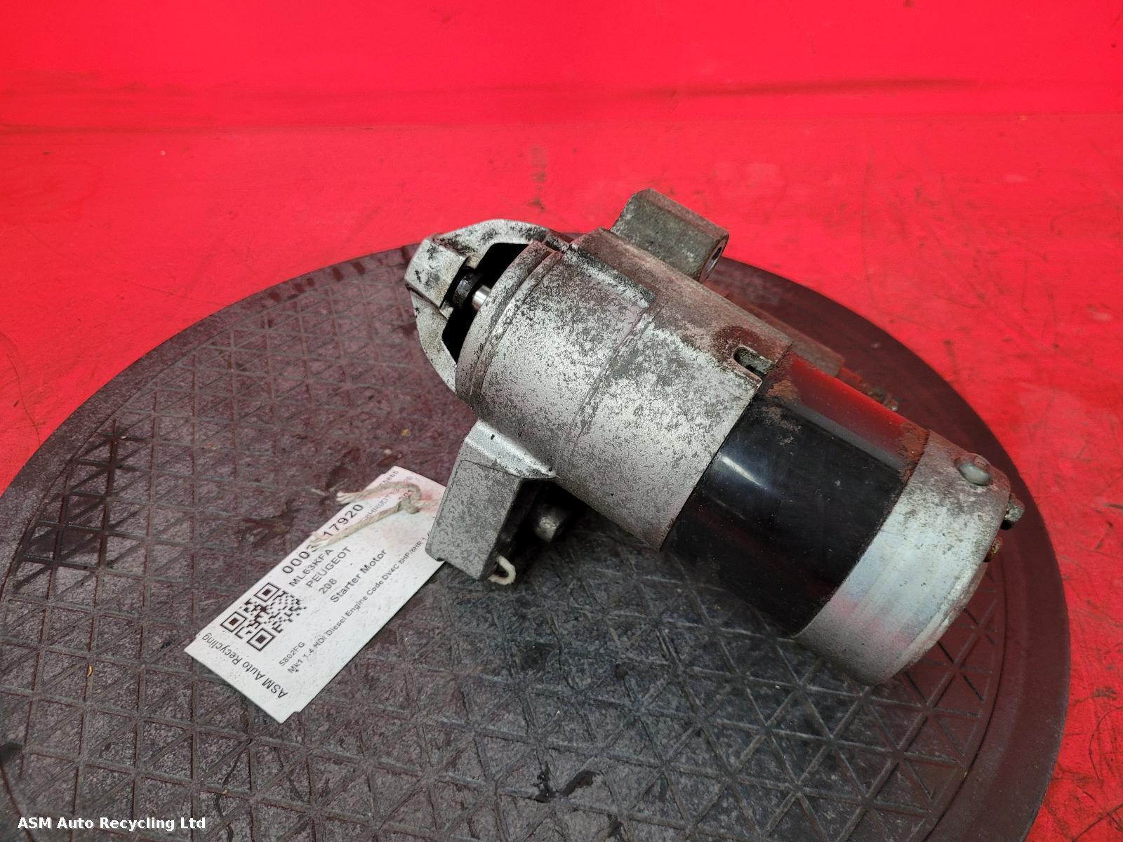View Auto part Starter Motor Peugeot 208 2013