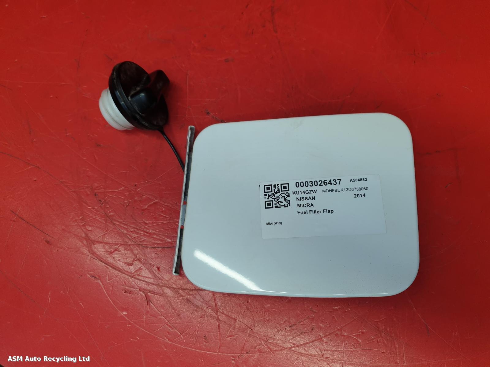 View Auto part Fuel Filler Flap Nissan Micra 2014