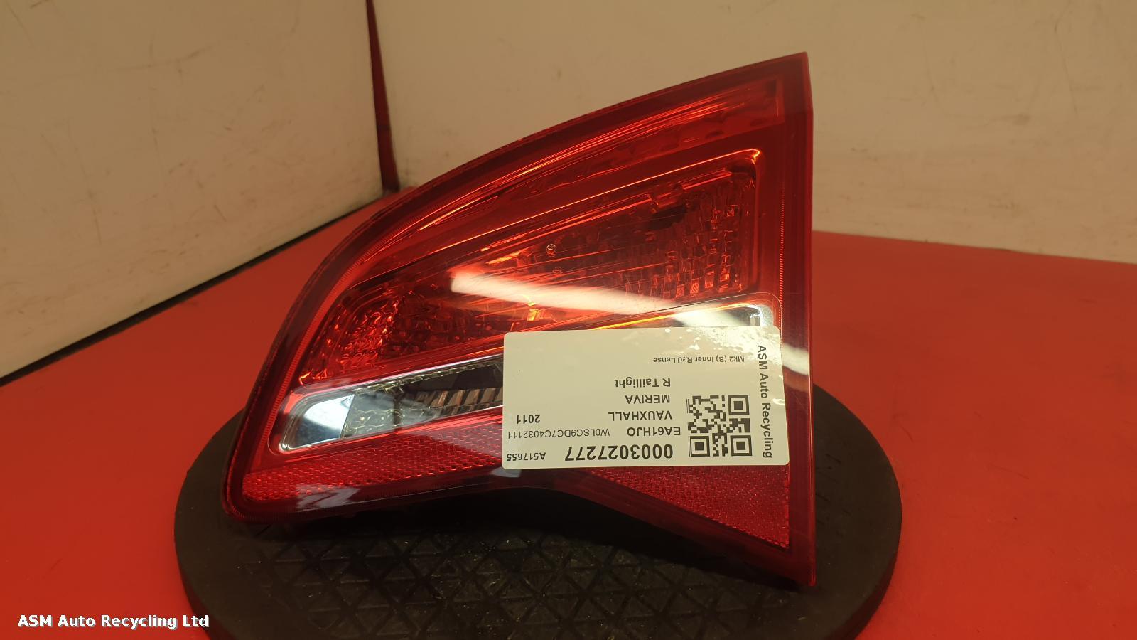 View Auto part R Taillight Vauxhall Meriva 2011