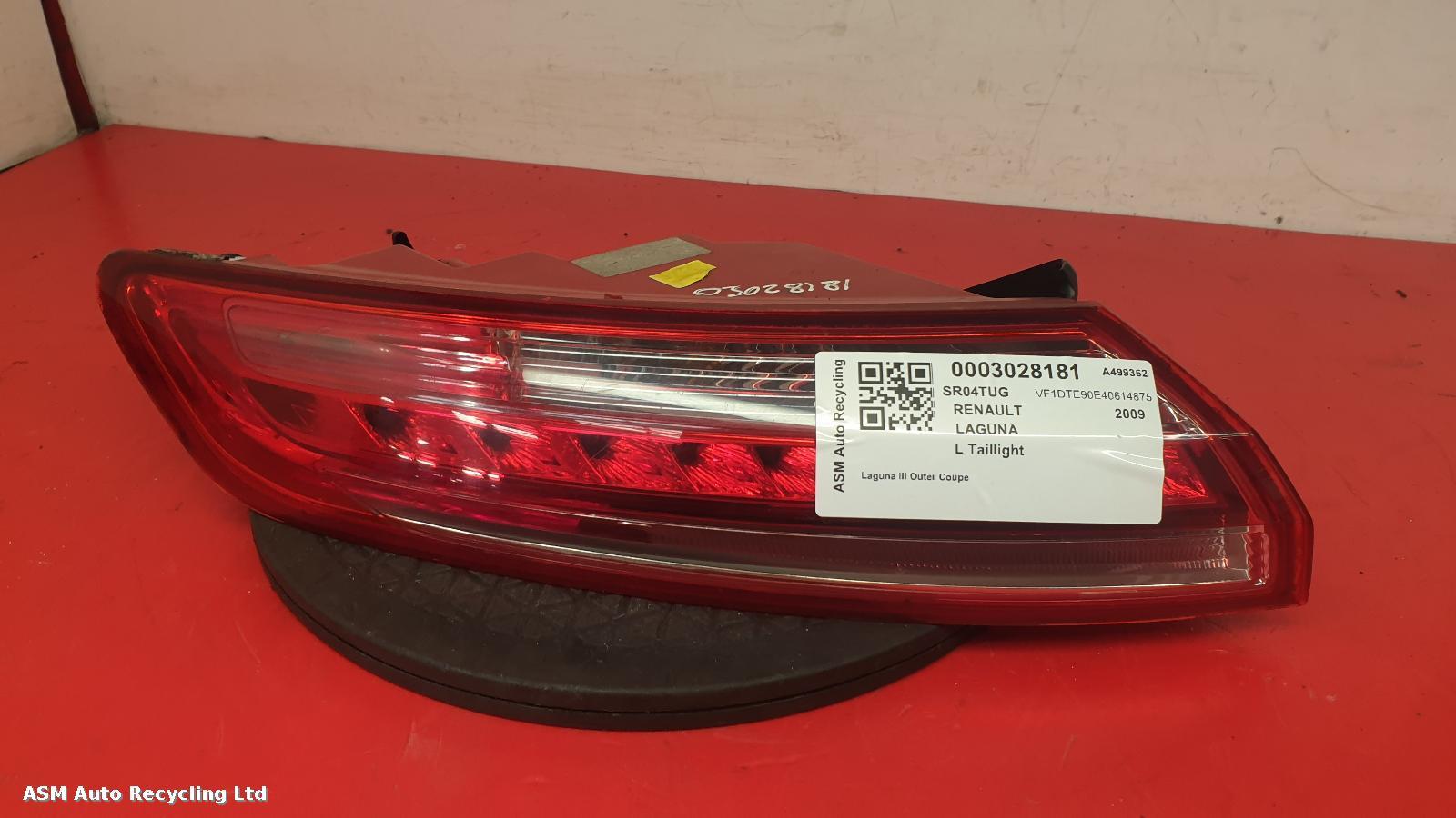 View Auto part L Taillight Renault Laguna 2009