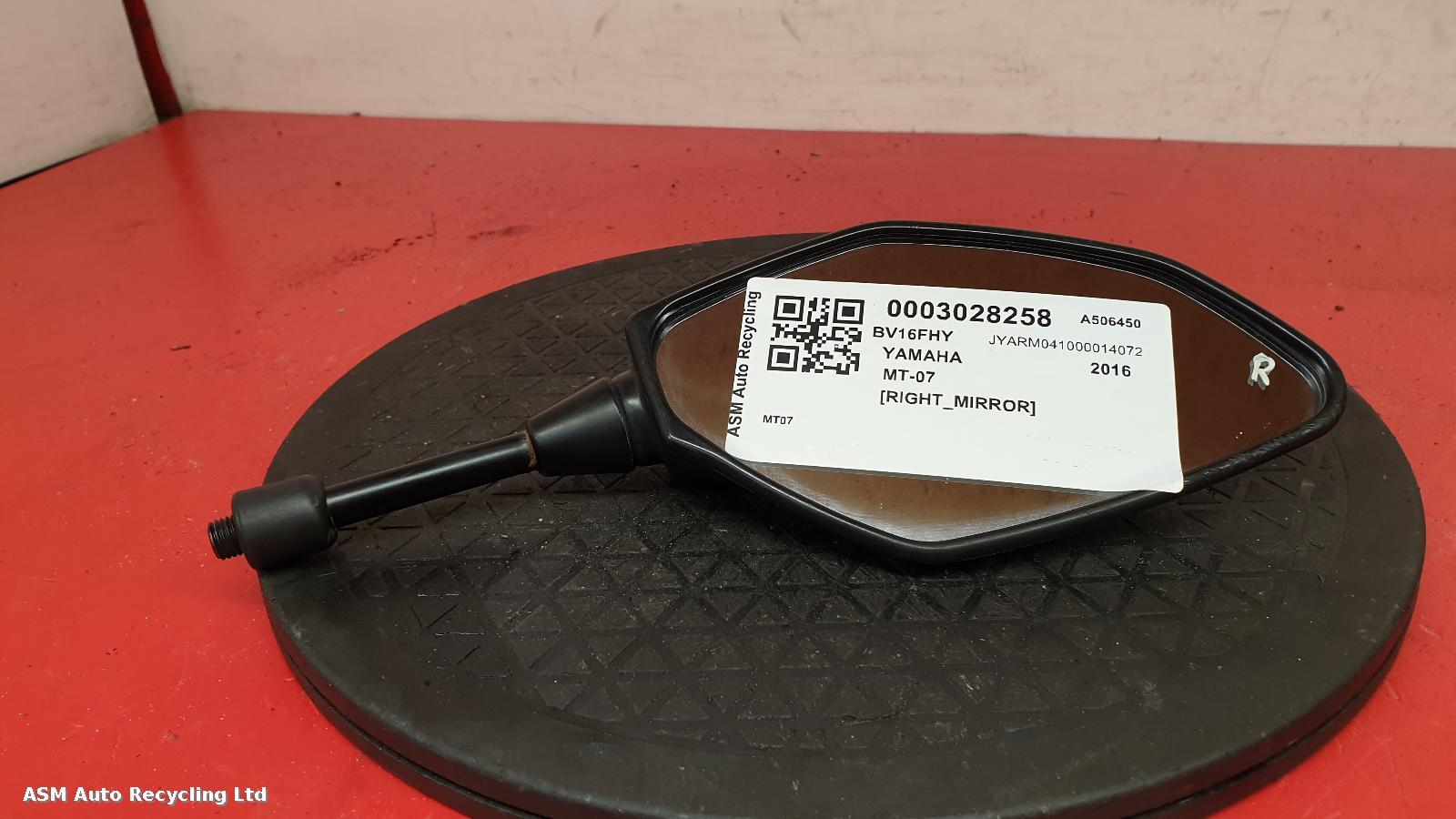 View Auto part Right Mirror Yamaha Mt-07  2016