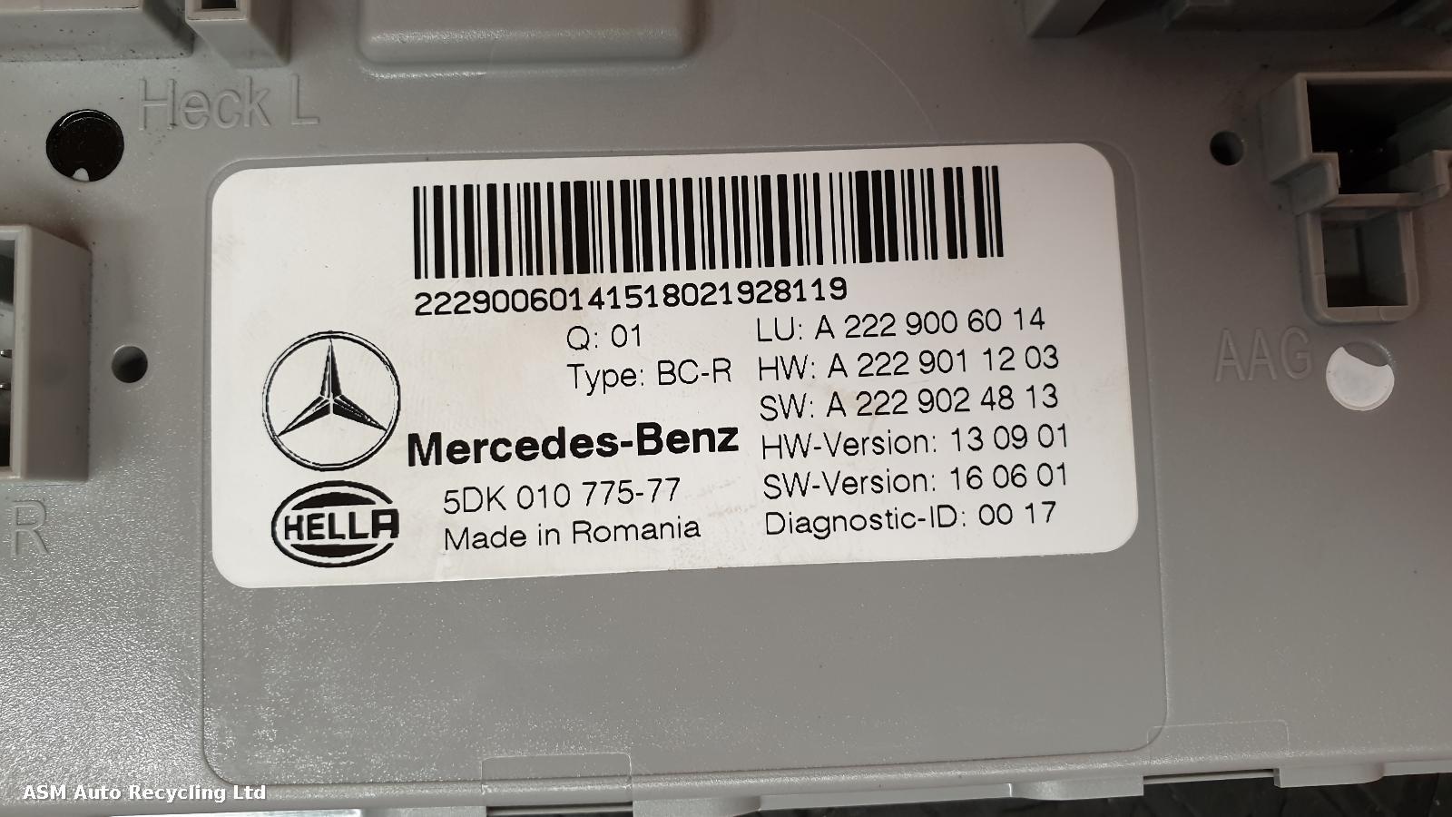 View Auto part ECU Mercedes C Class 2018