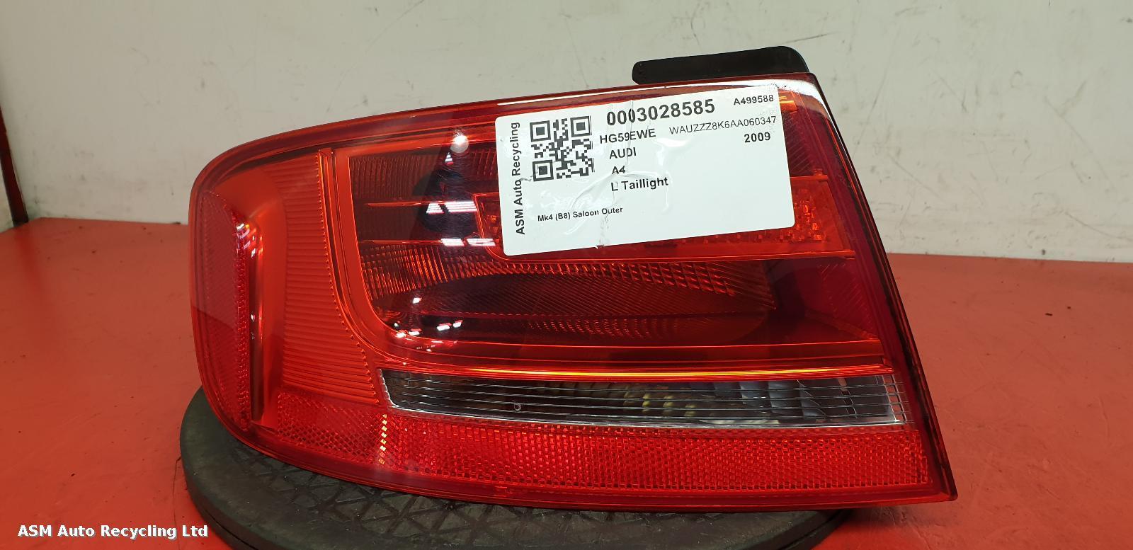 View Auto part L Taillight Audi A4 2009