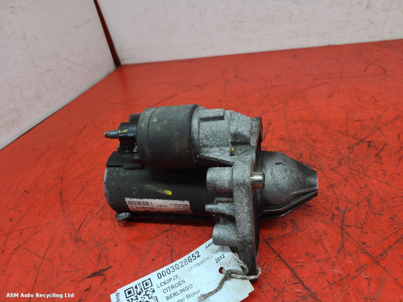 View Auto part Starter Motor Citroen Berlingo 2012