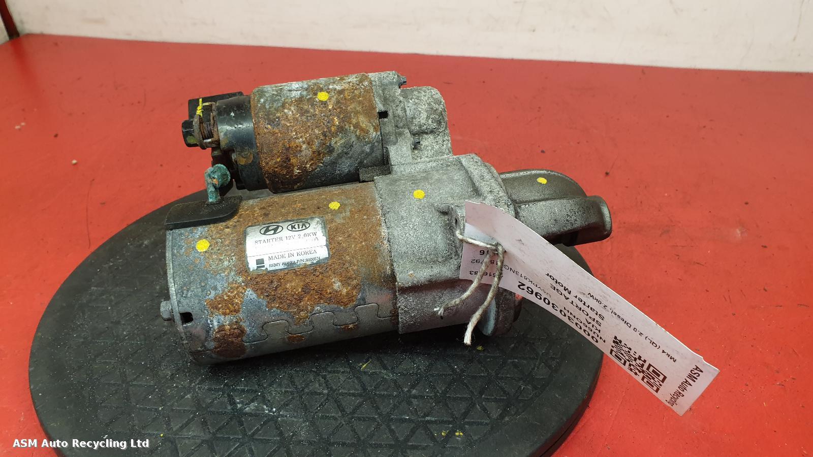 View Auto part Starter Motor Kia Sportage 2016