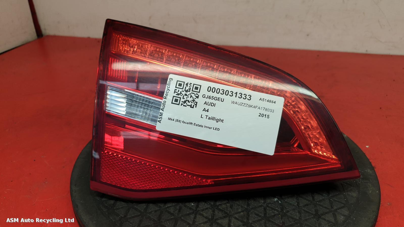 View Auto part L Taillight Audi A4 2015