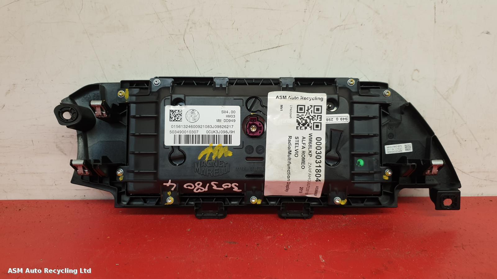 View Auto part Radio Display Alfa Romeo Stelvio 2019