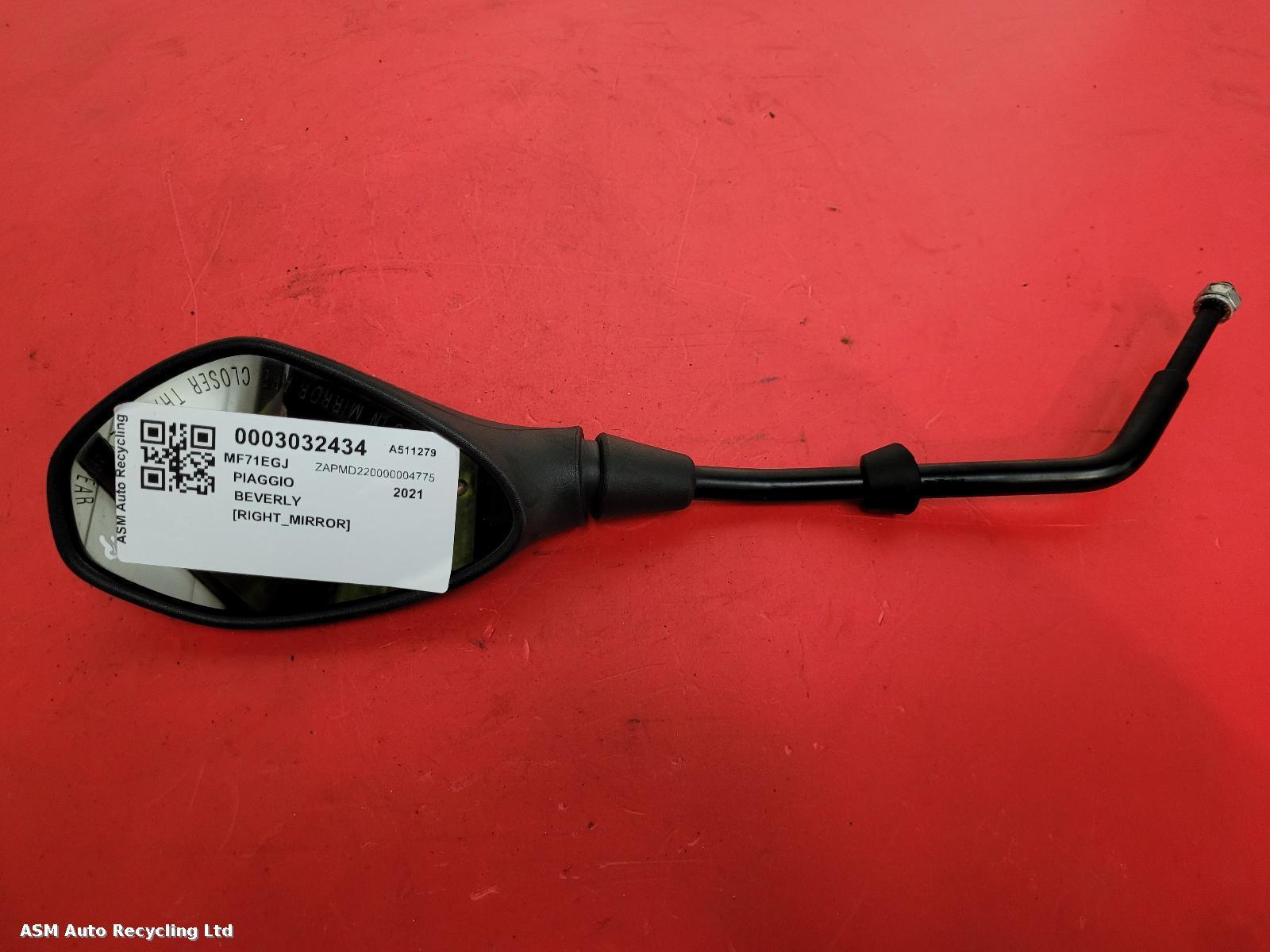 View Auto part Right Mirror Piaggio Beverly 2021