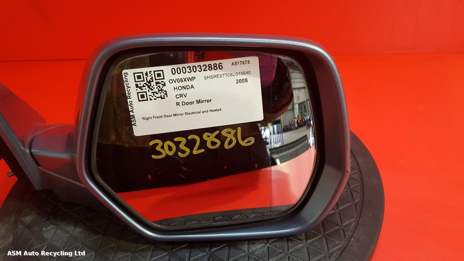 View Auto part R Door Mirror Honda Crv 2008