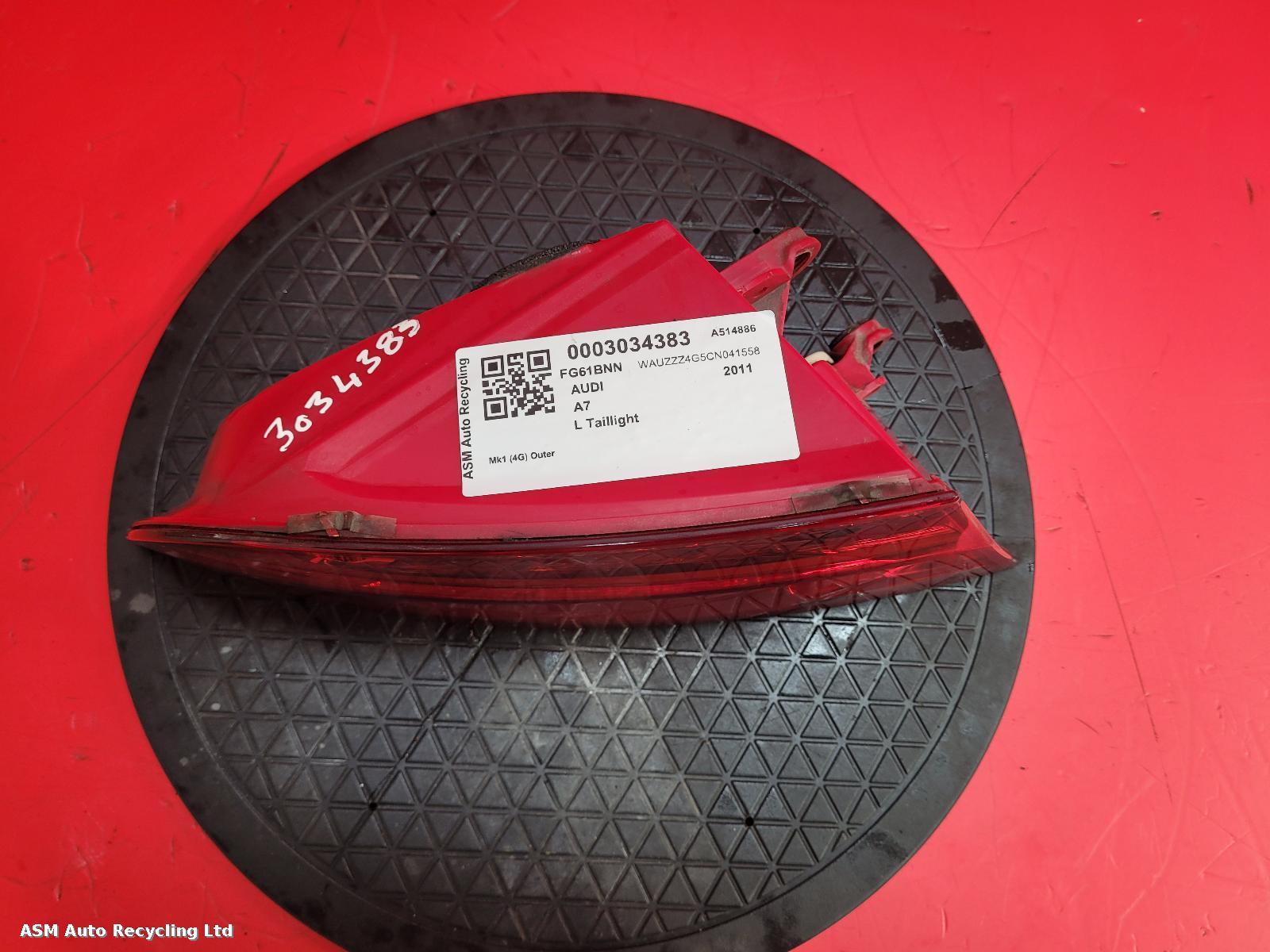 View Auto part L Taillight Audi A7 2011