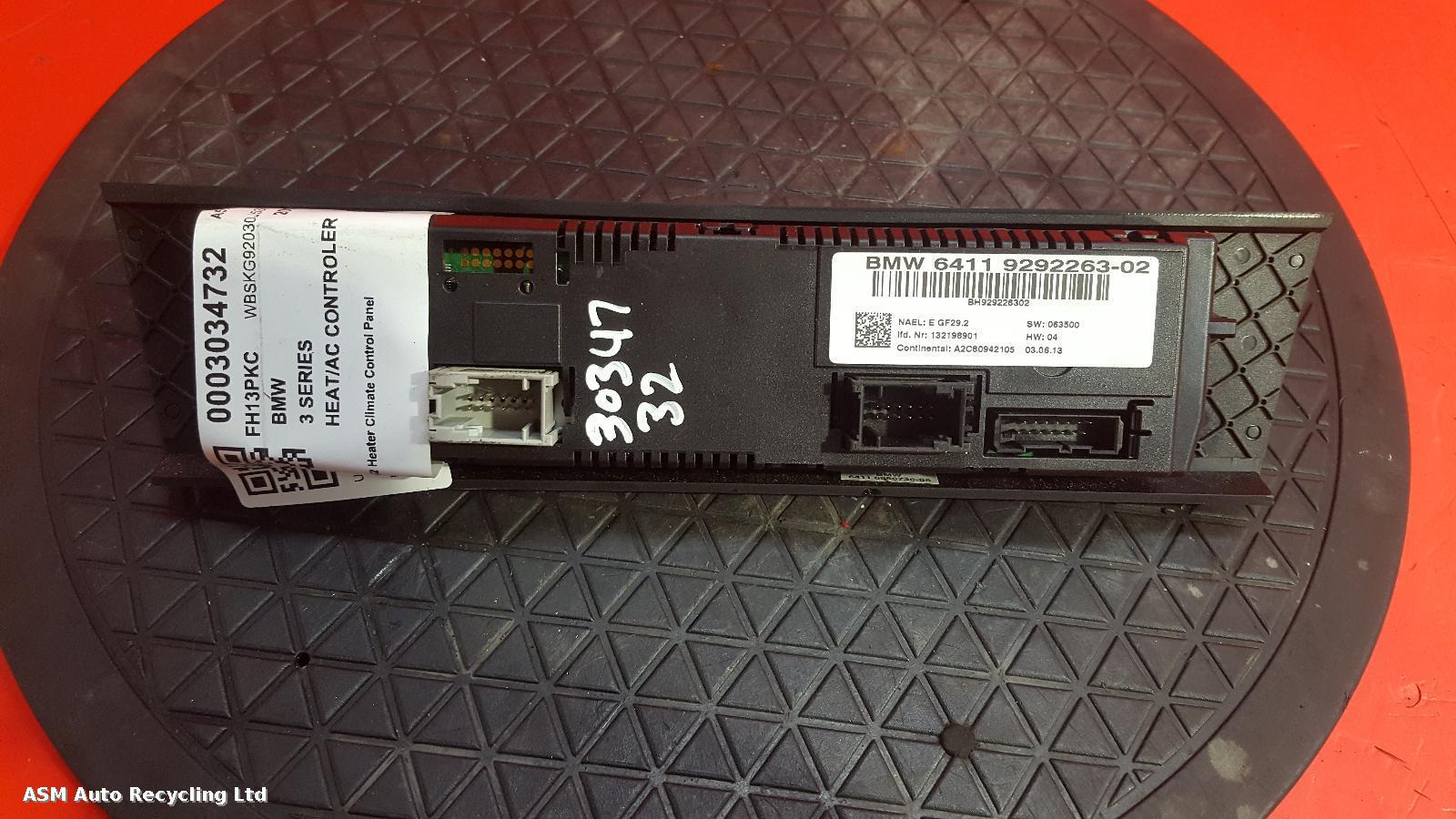 View Auto part Heater/AC Controller Bmw 3 Series 2013