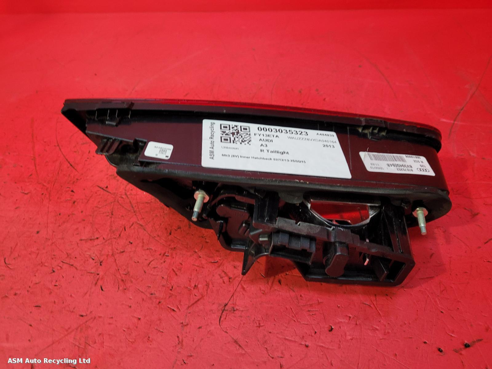 View Auto part R Taillight Audi A3 2013