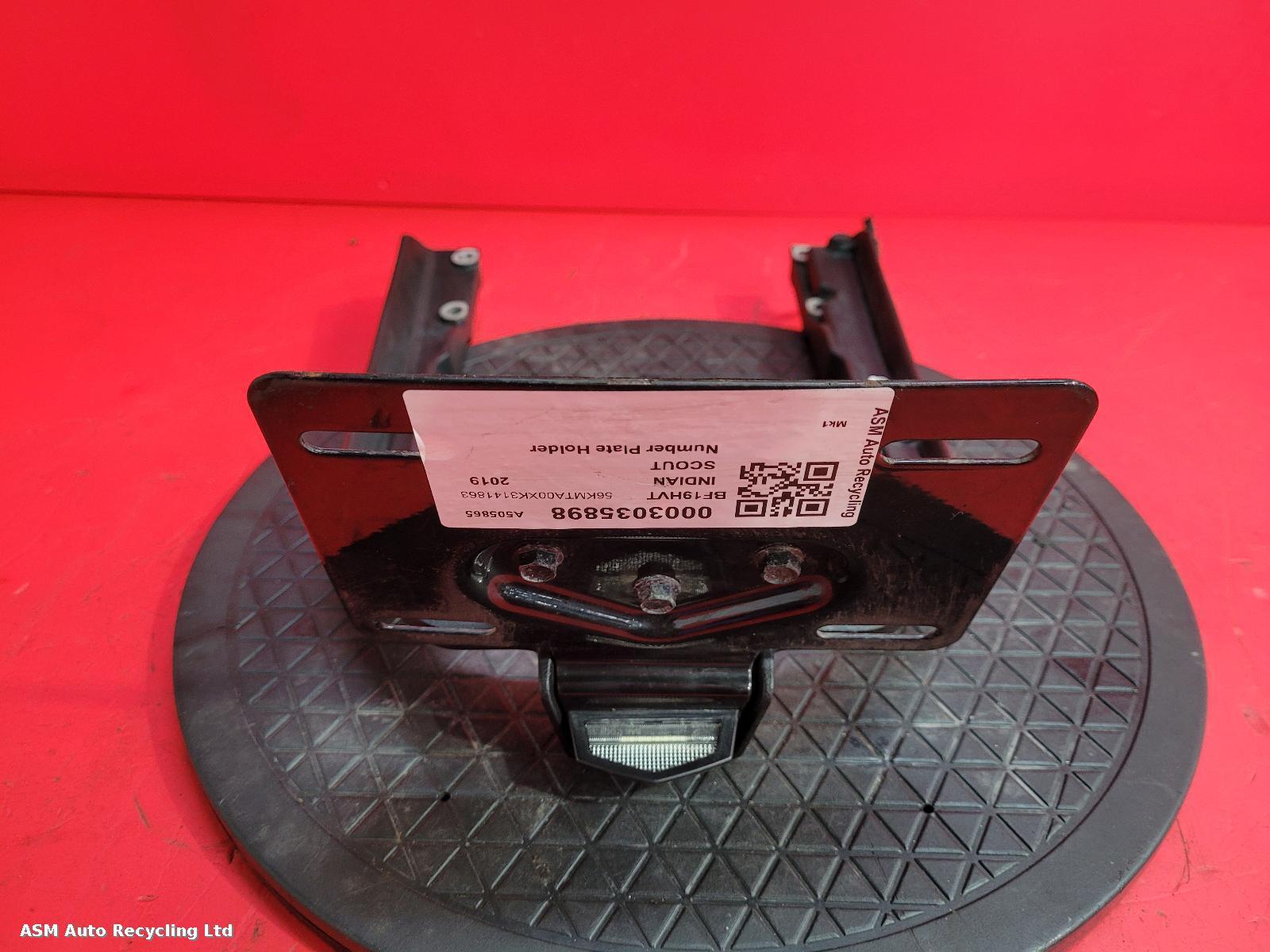 View Auto part Number Plate Holder Indian Scout 2019