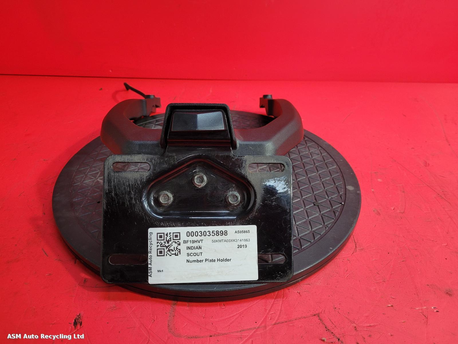 View Auto part Number Plate Holder Indian Scout 2019