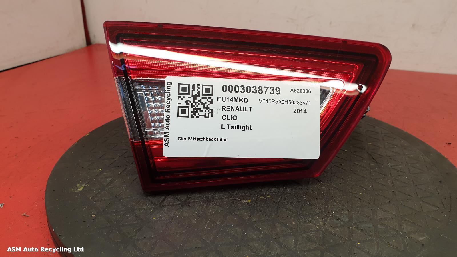 View Auto part L Taillight Renault Clio 2014