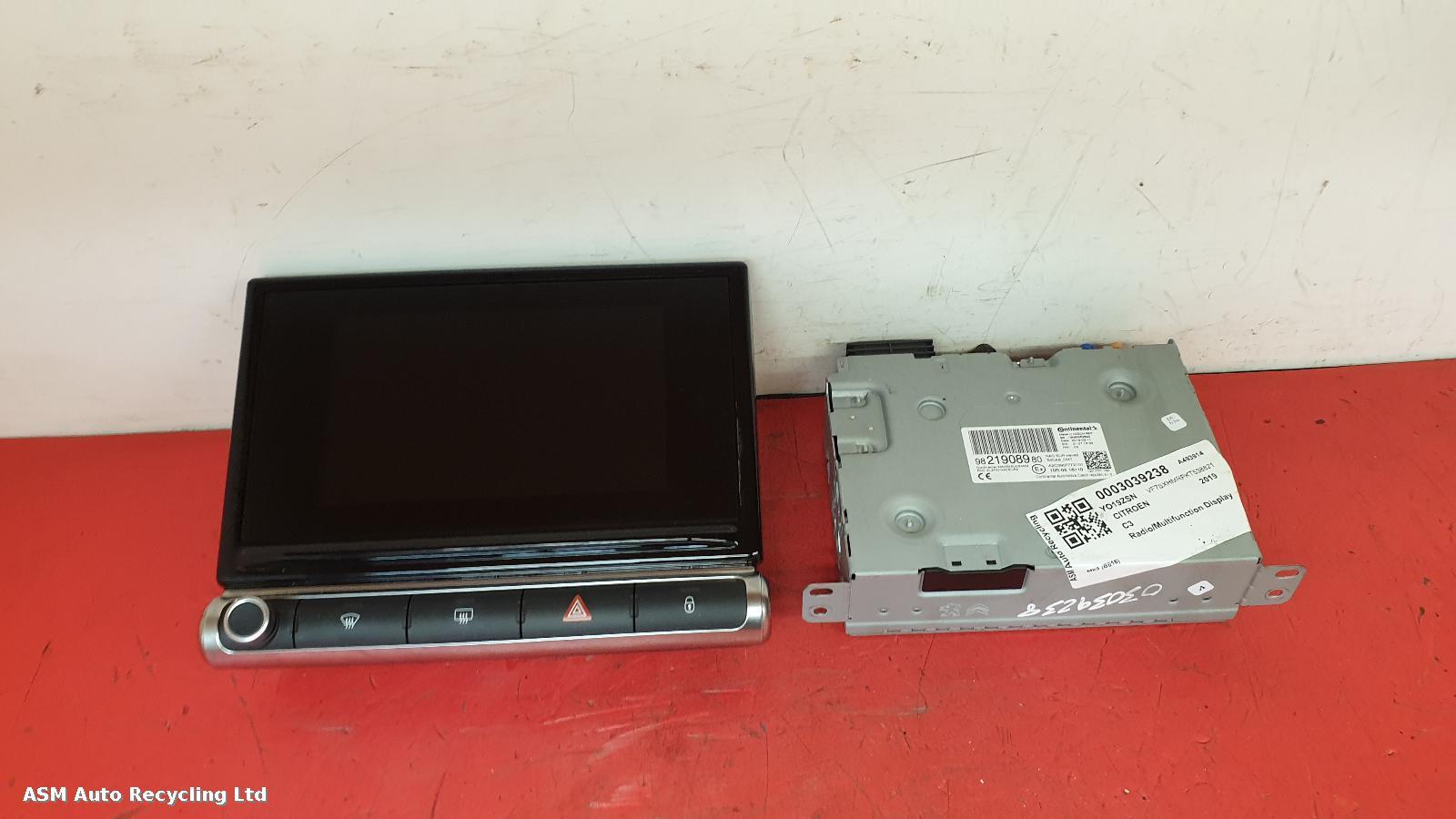 View Auto part Radio Display Citroen C3 2019