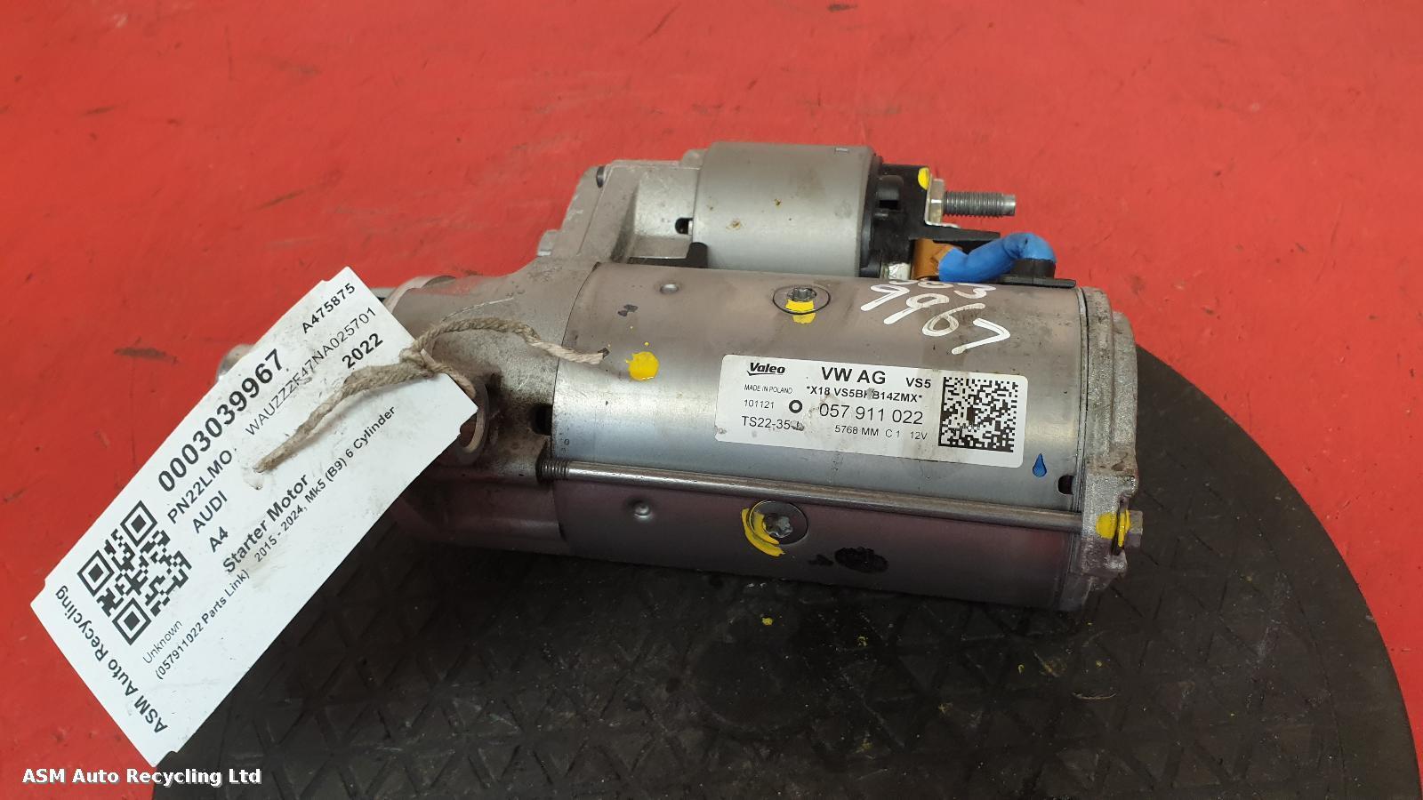 View Auto part Starter Motor Audi A4 2022