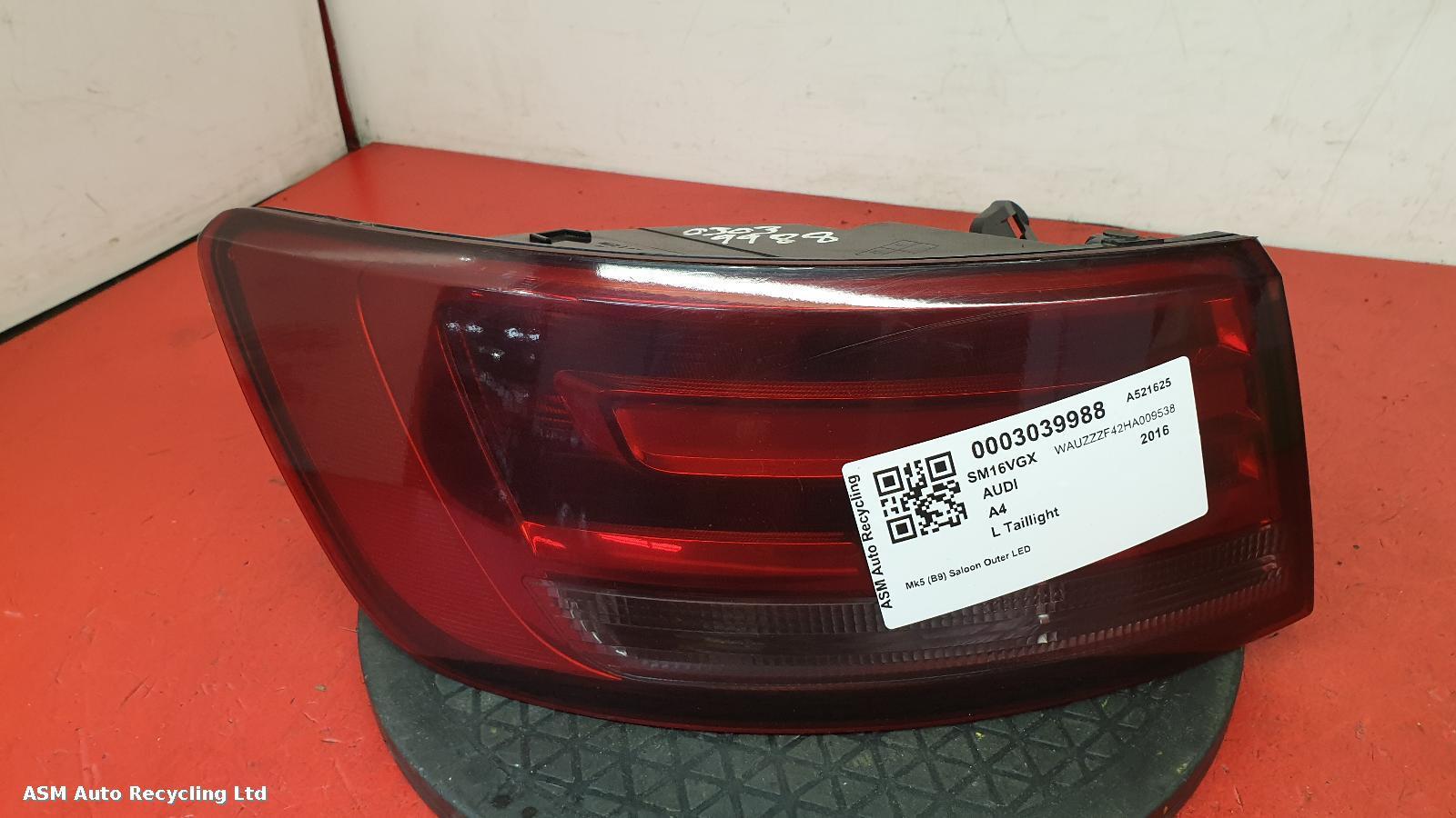 View Auto part L Taillight Audi A4 2016