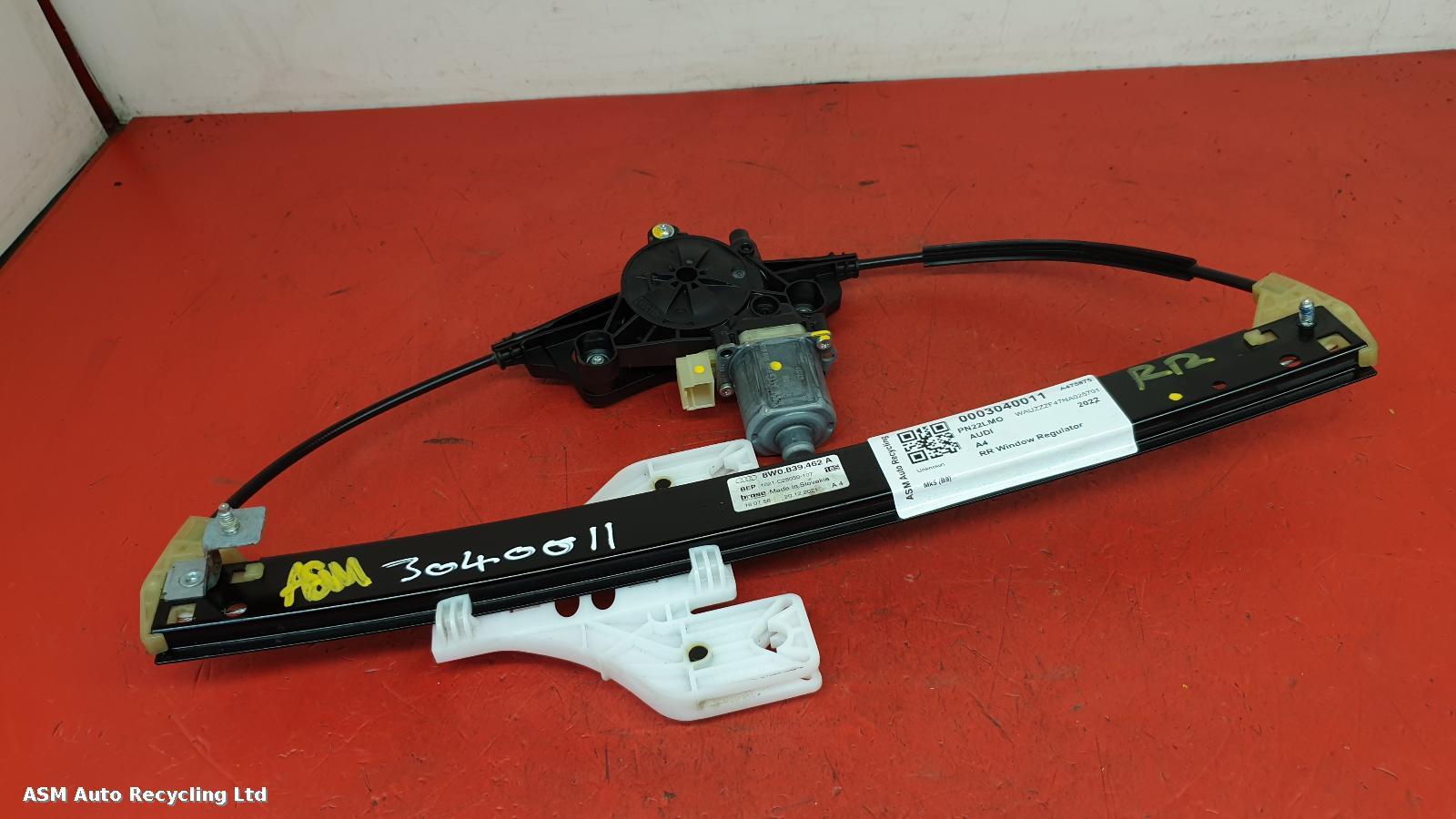 View Auto part RR Window Regulator Audi A4 2022