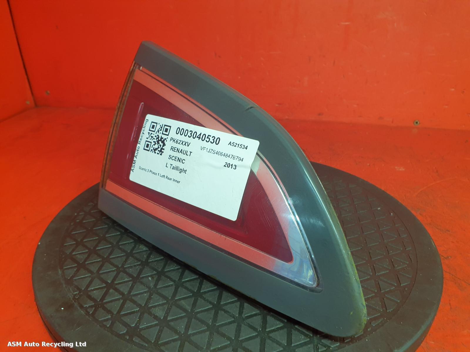 View Auto part L Taillight Renault Scenic 2013