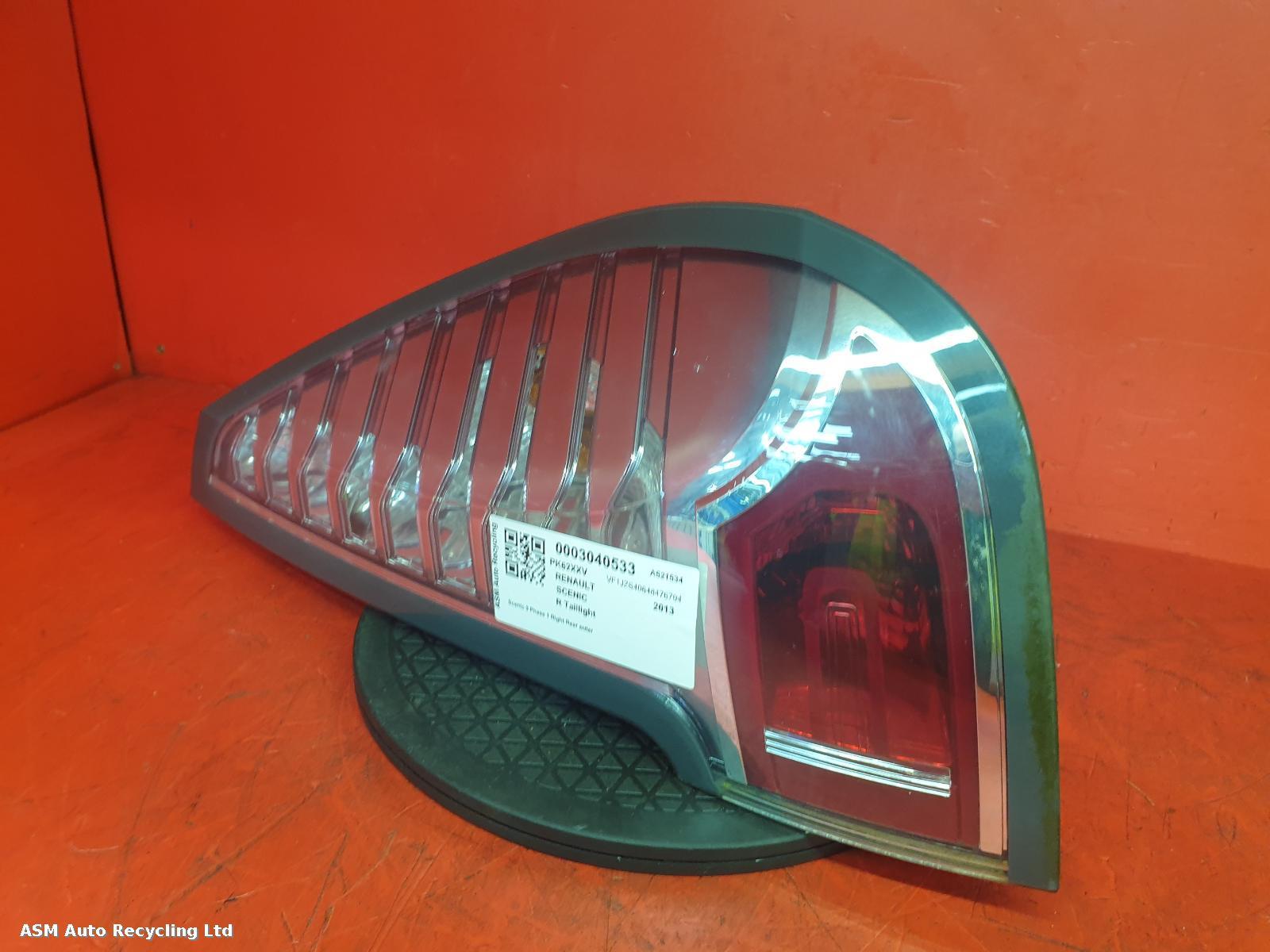 View Auto part R Taillight Renault Scenic 2013