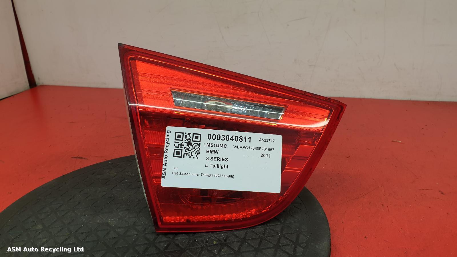 View Auto part L Taillight Bmw 3 Series 2011