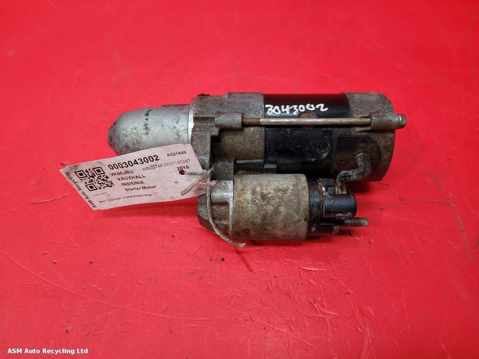 View Auto part Starter Motor Vauxhall Insignia 2016