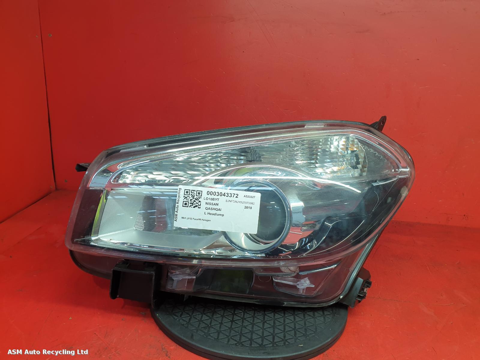 View Auto part L Headlamp Nissan Qashqai 2010