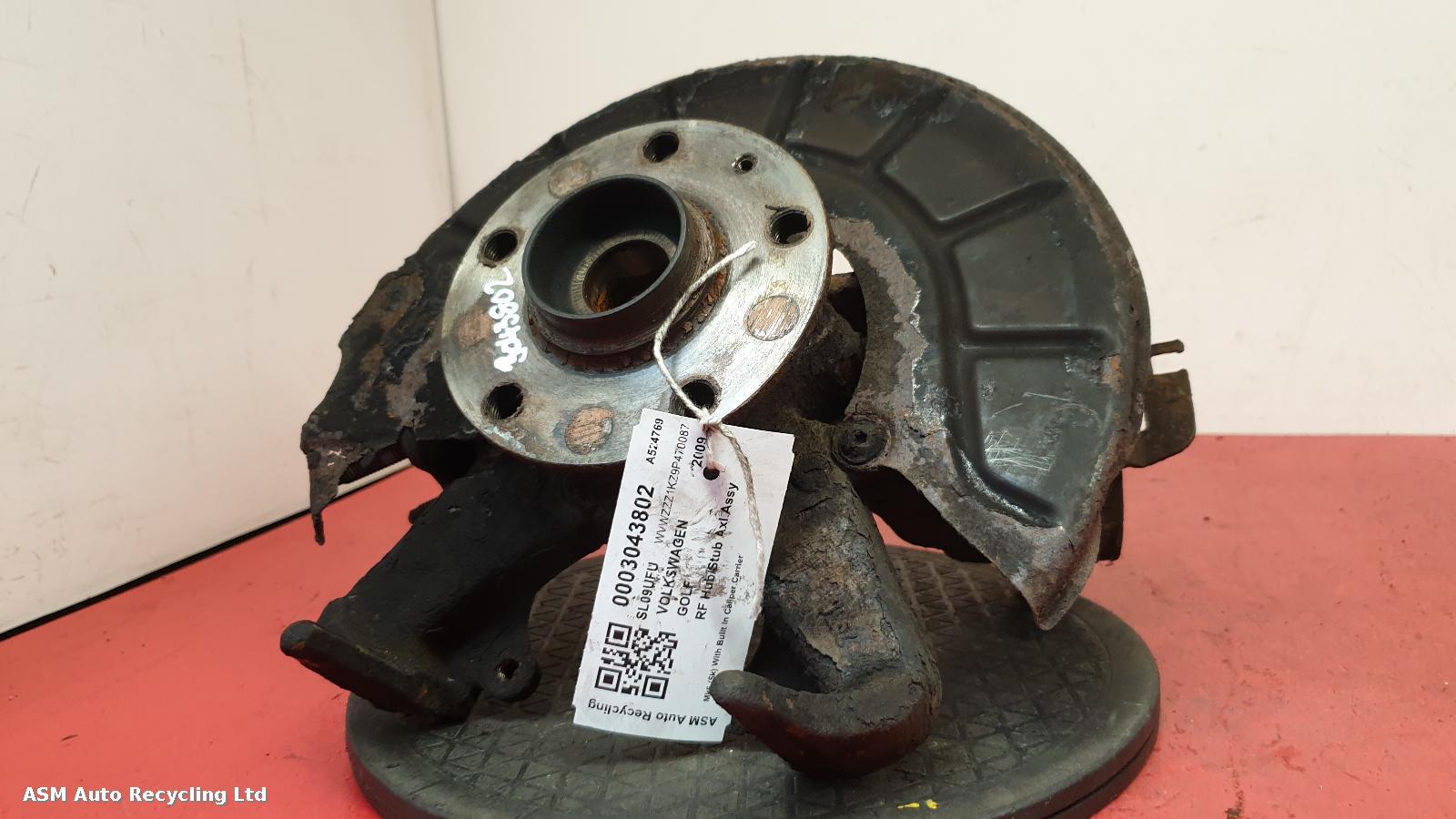 View Auto part RF Hub/Stub Axle Assembly Volkswagen Golf 2009