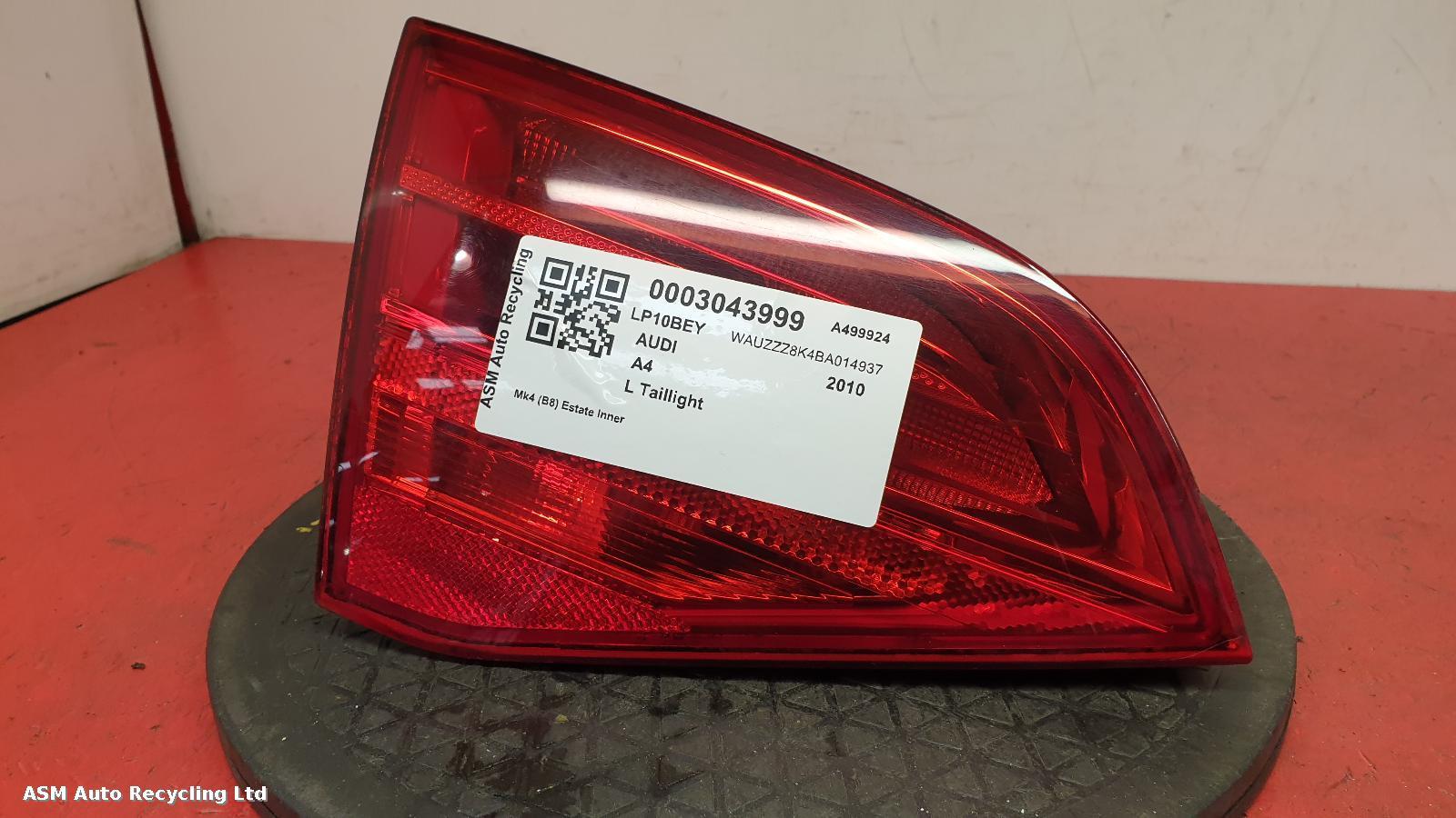 View Auto part L Taillight Audi A4 2010