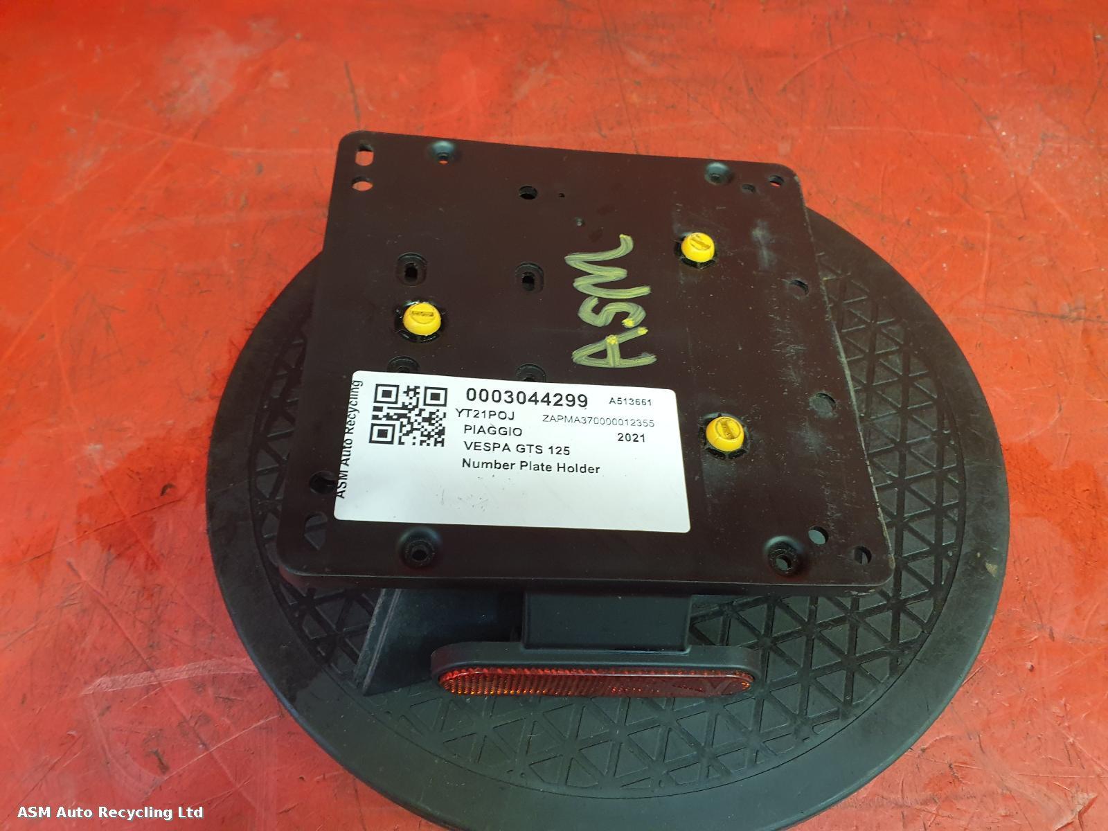 View Auto part Number Plate Holder Piaggio Vespa Gts 125 2021