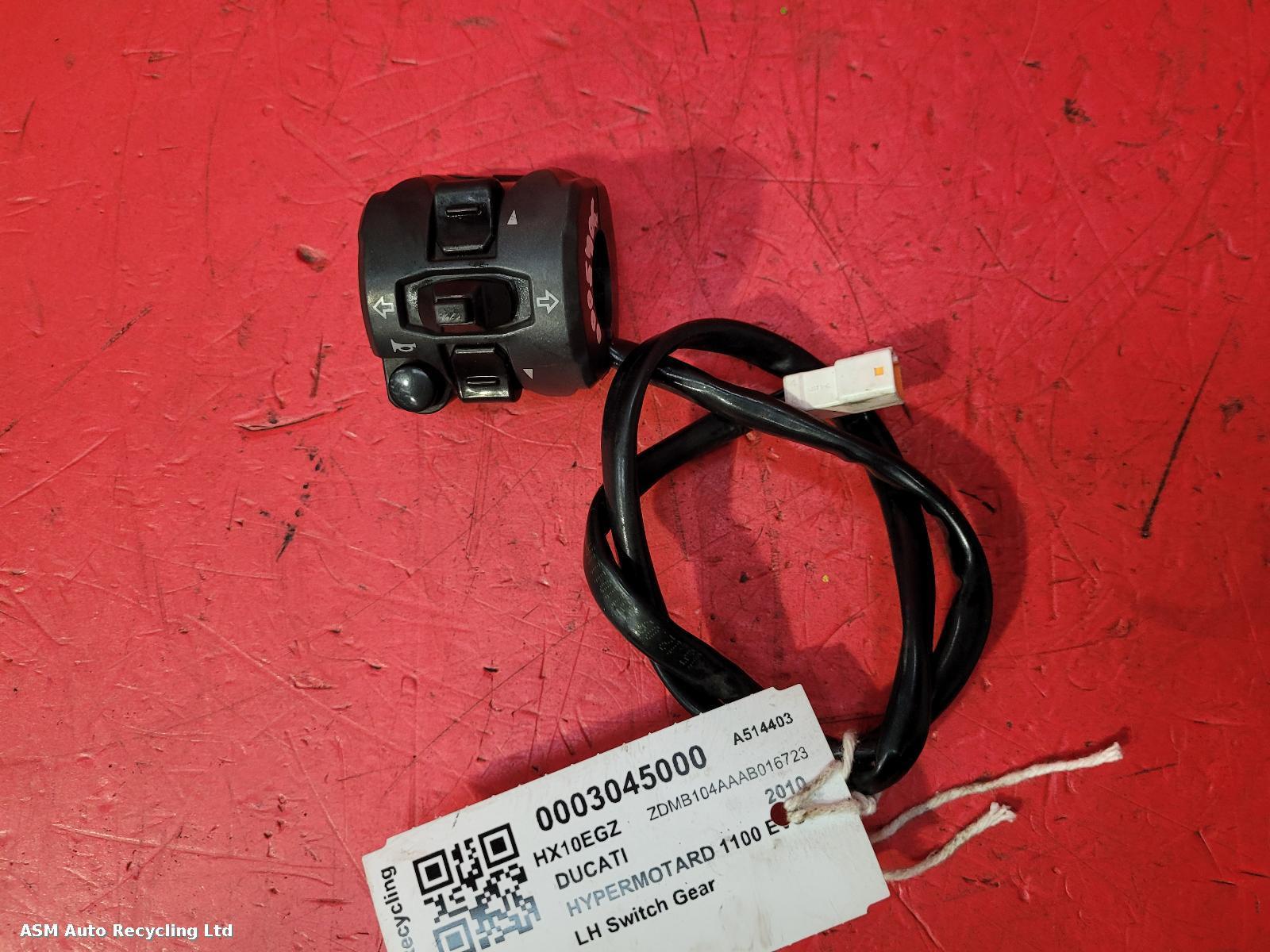 View Auto part LH Switch Gear Ducati Hypermotard 1100 Evo Sp 2010