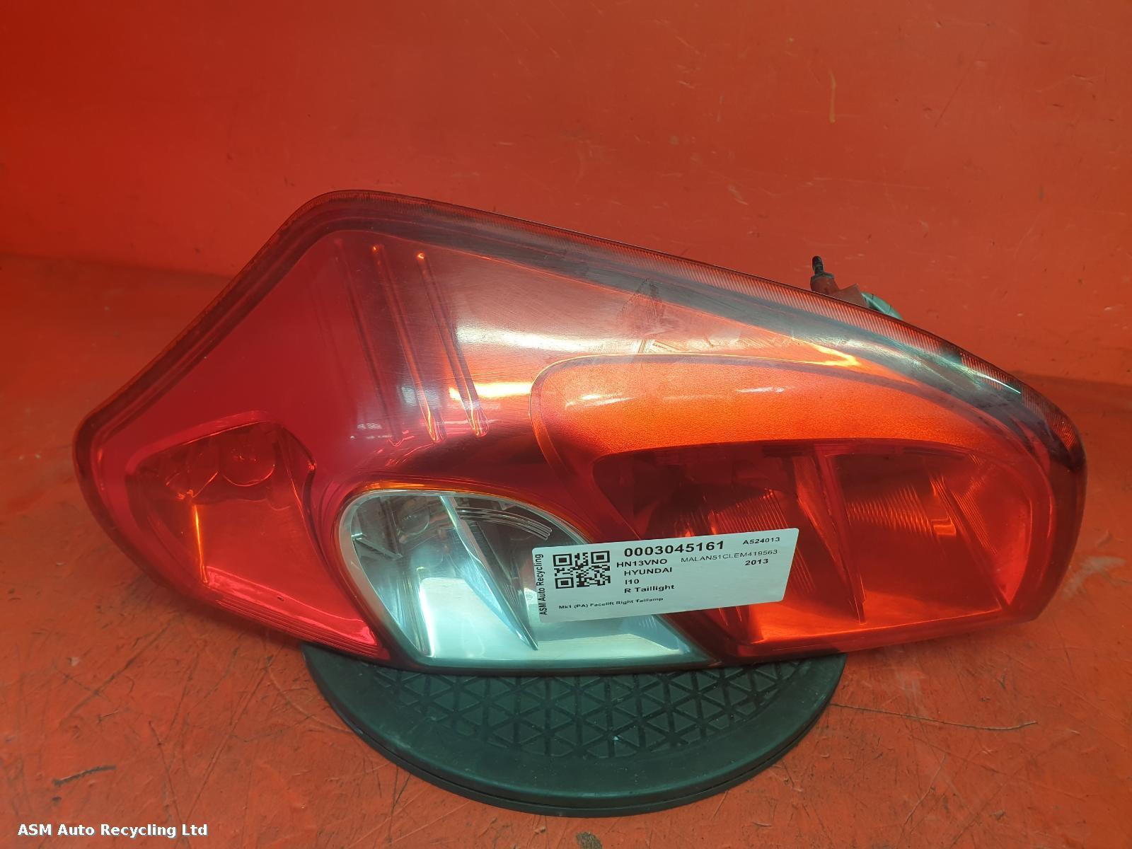 View Auto part R Taillight Hyundai I10 2013