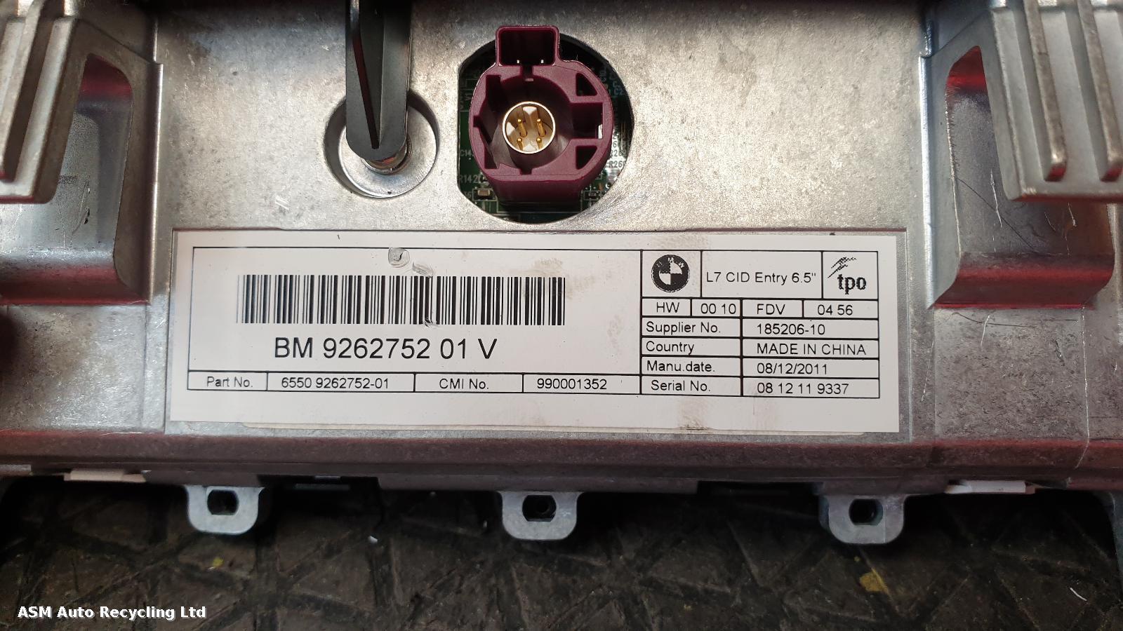 View Auto part Radio Display Bmw 1 Series 2012
