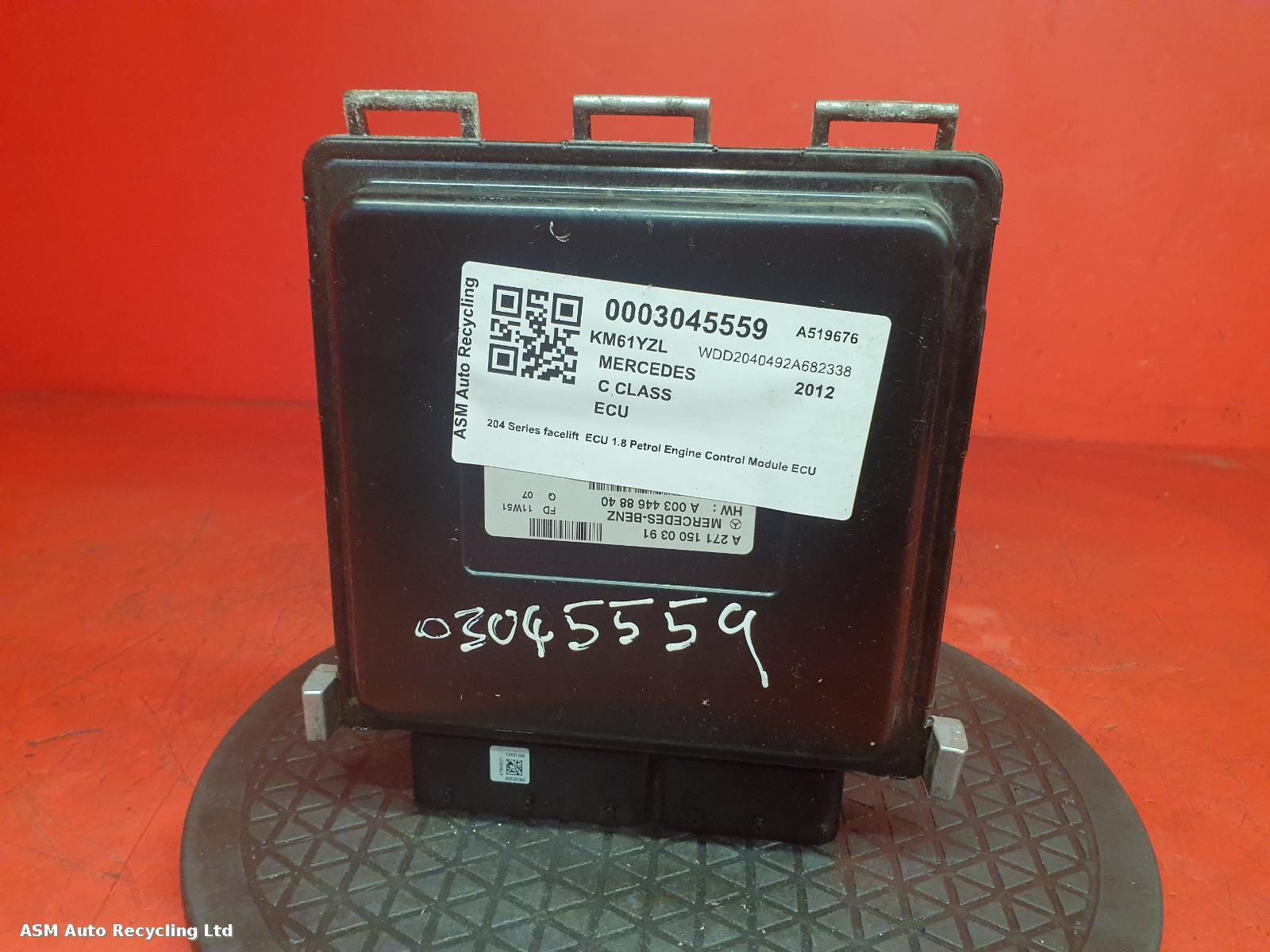 View Auto part ECU Mercedes C Class 2012