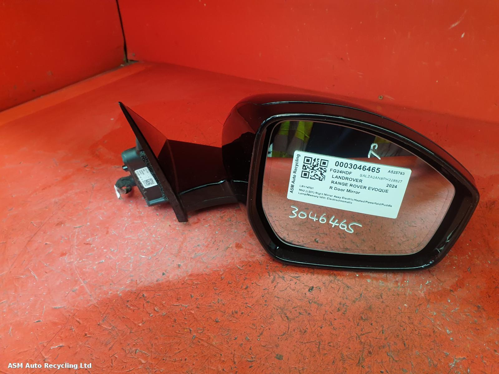 View Auto part R Door Mirror Land Rover Range Rover Evoque 2024