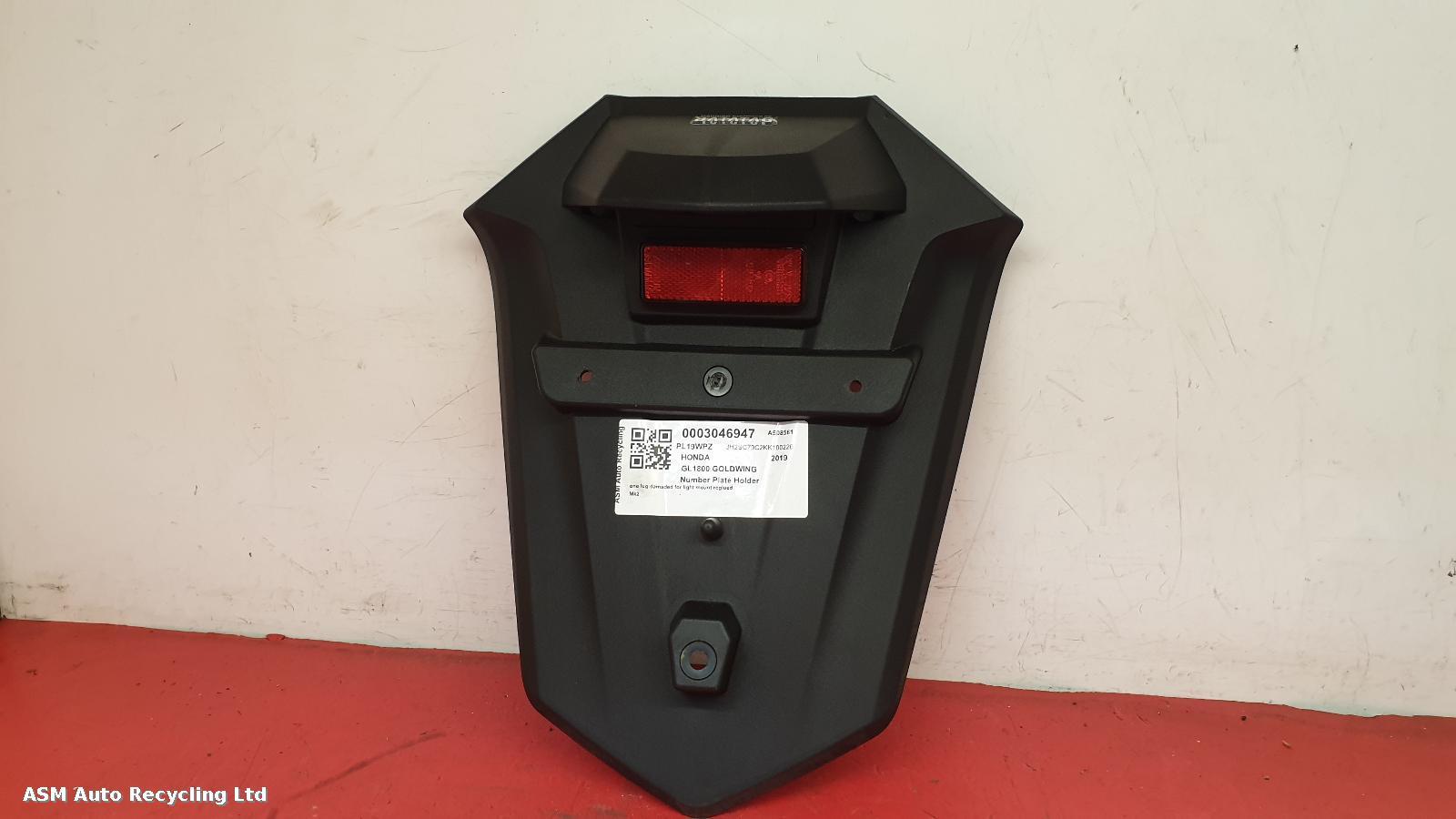 View Auto part Number Plate Holder Honda Gl1800 Goldwing 2019