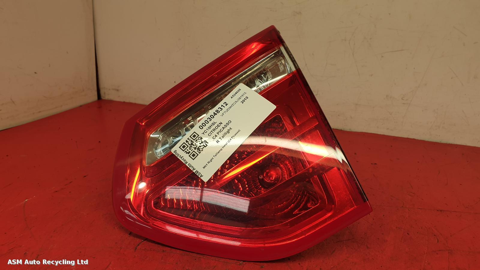 View Auto part R Taillight Citroen C4 Picasso 2010