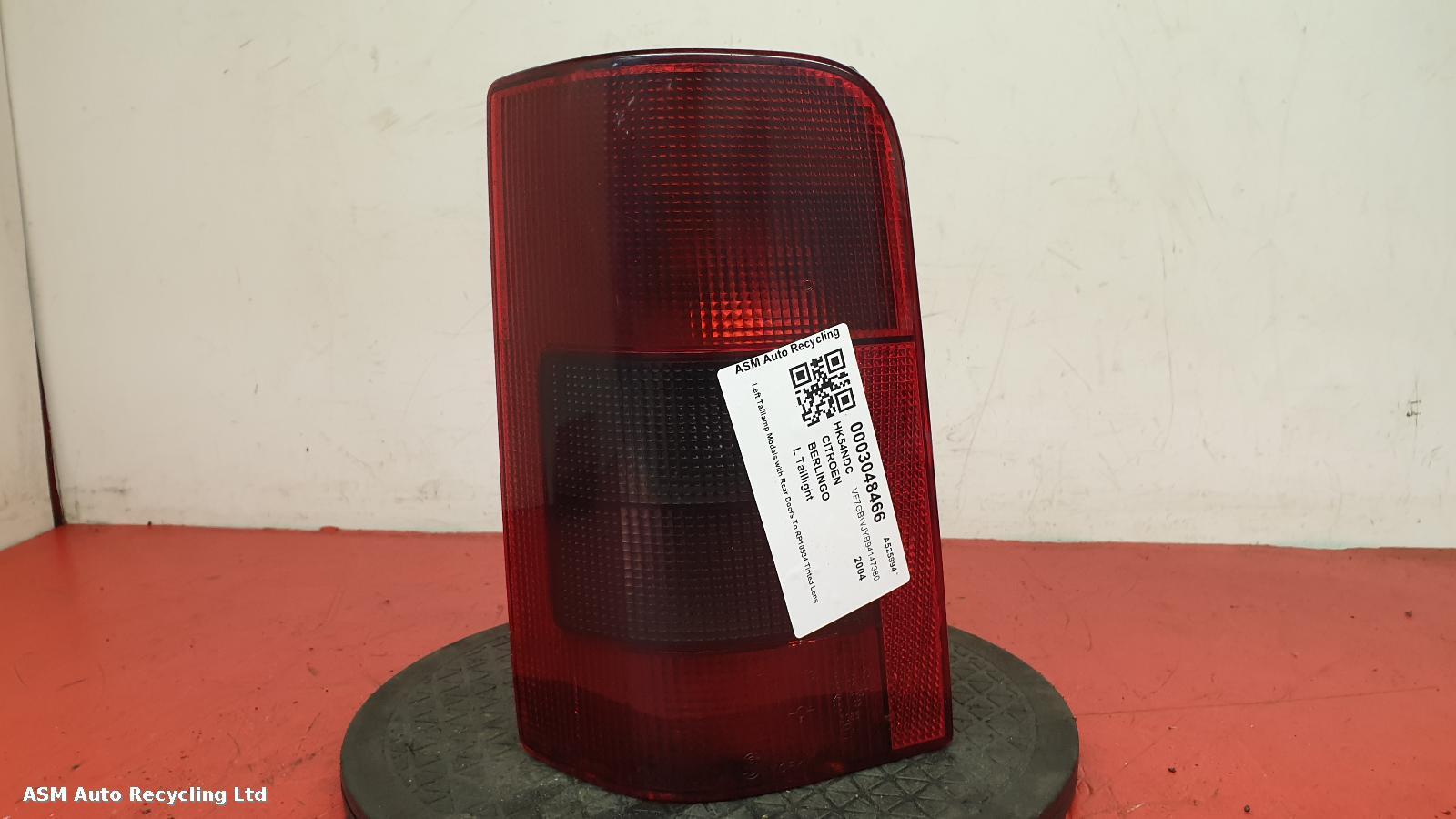 View Auto part L Taillight Citroen Berlingo 2004