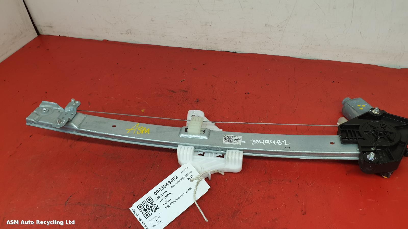 View Auto part RR Window Regulator Hyundai Kona 2023