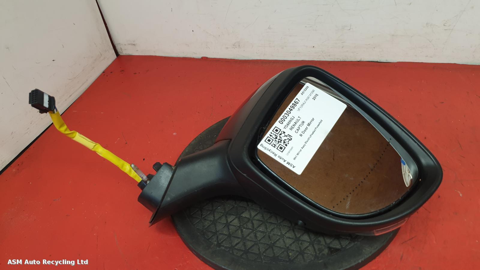 View Auto part R Door Mirror Renault Captur 2016