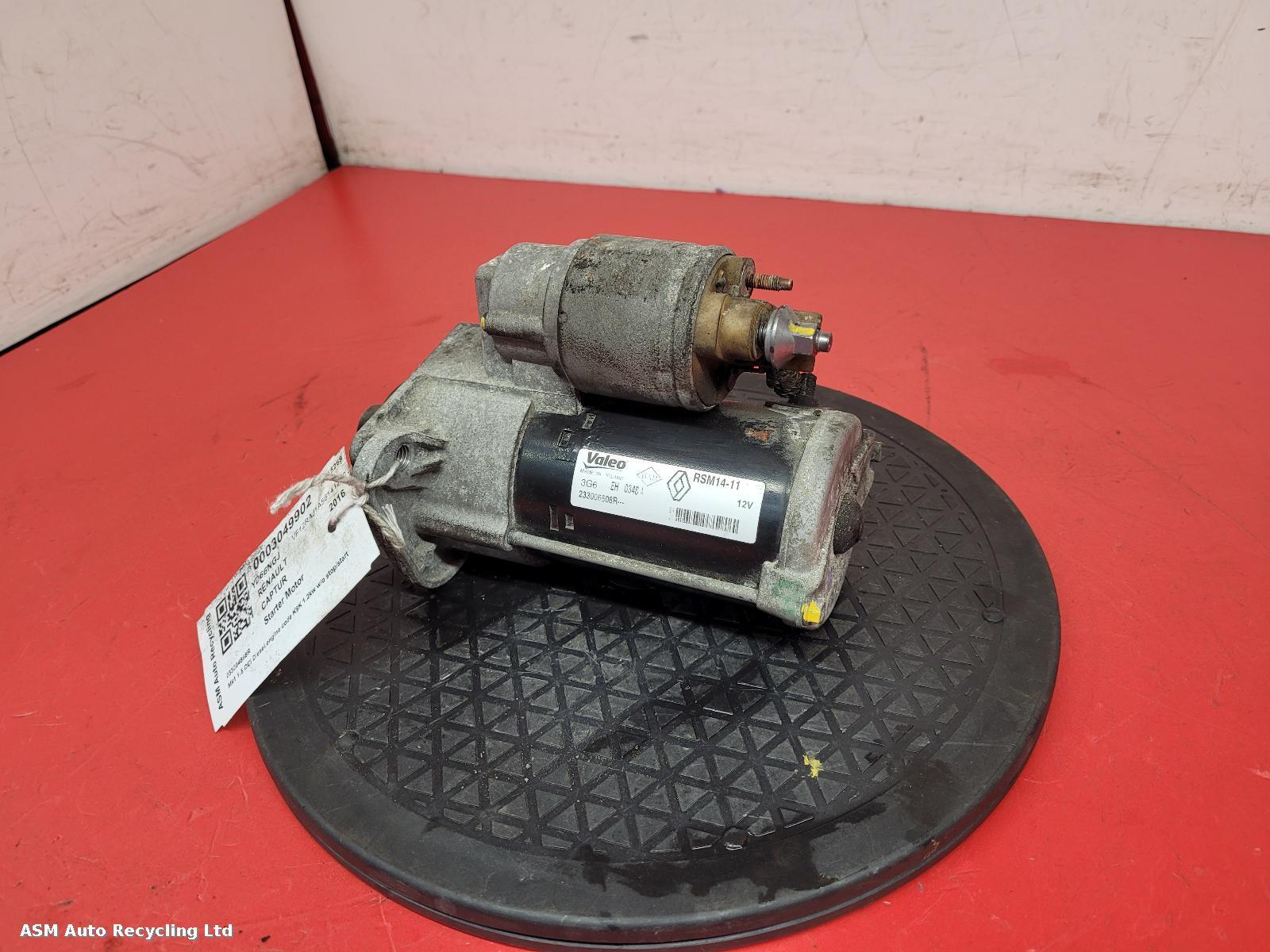 View Auto part Starter Motor Renault Captur 2016