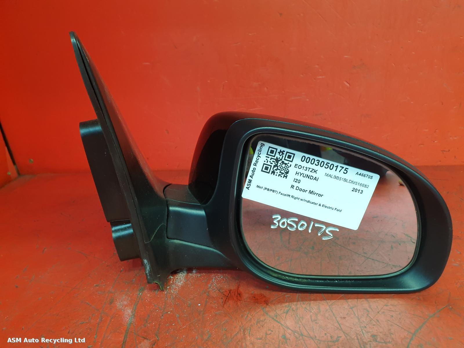 View Auto part R Door Mirror Hyundai I20 2013