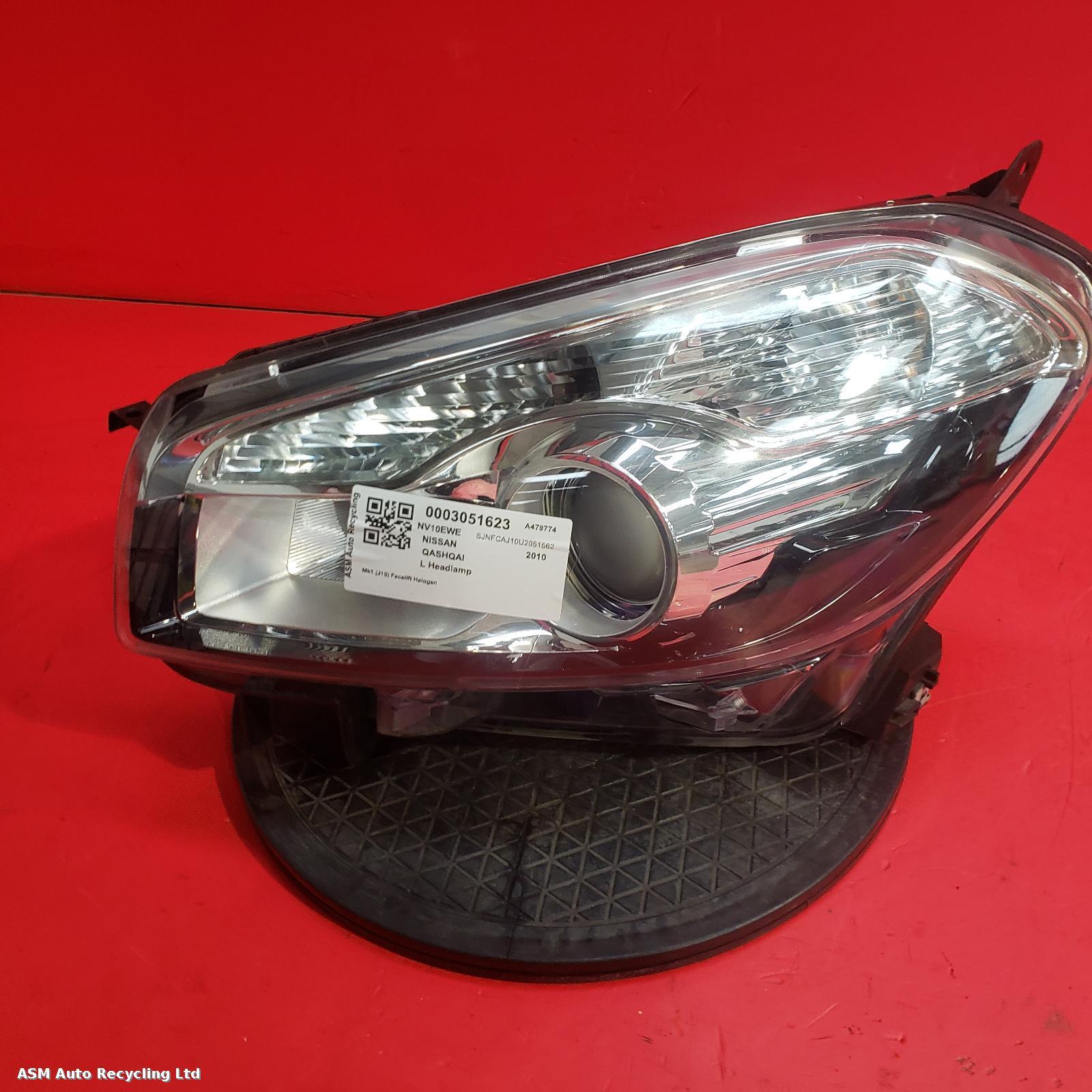 View Auto part L Headlamp Nissan Qashqai 2010