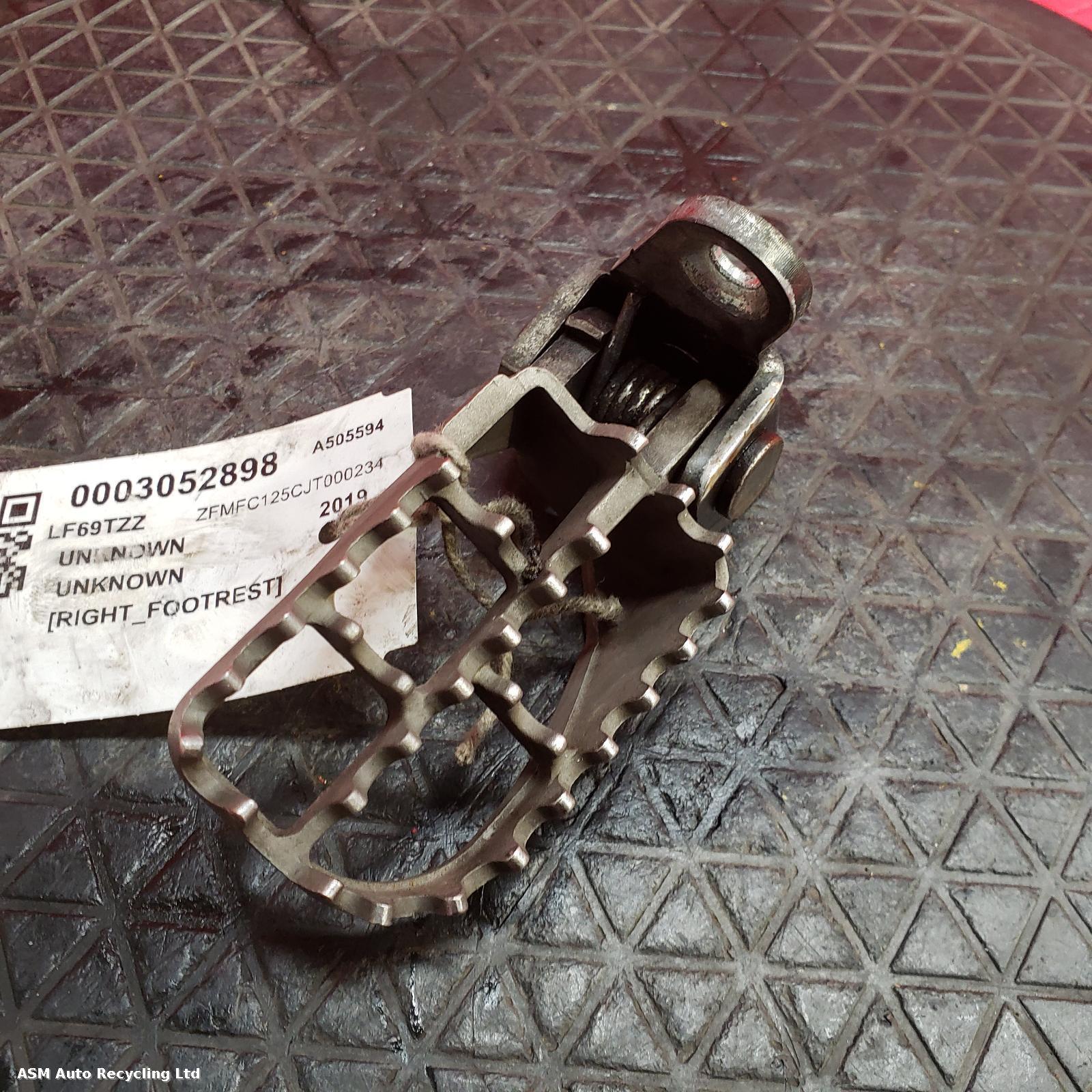 View Auto part Right Footrest Fantic Caballero 125 2019