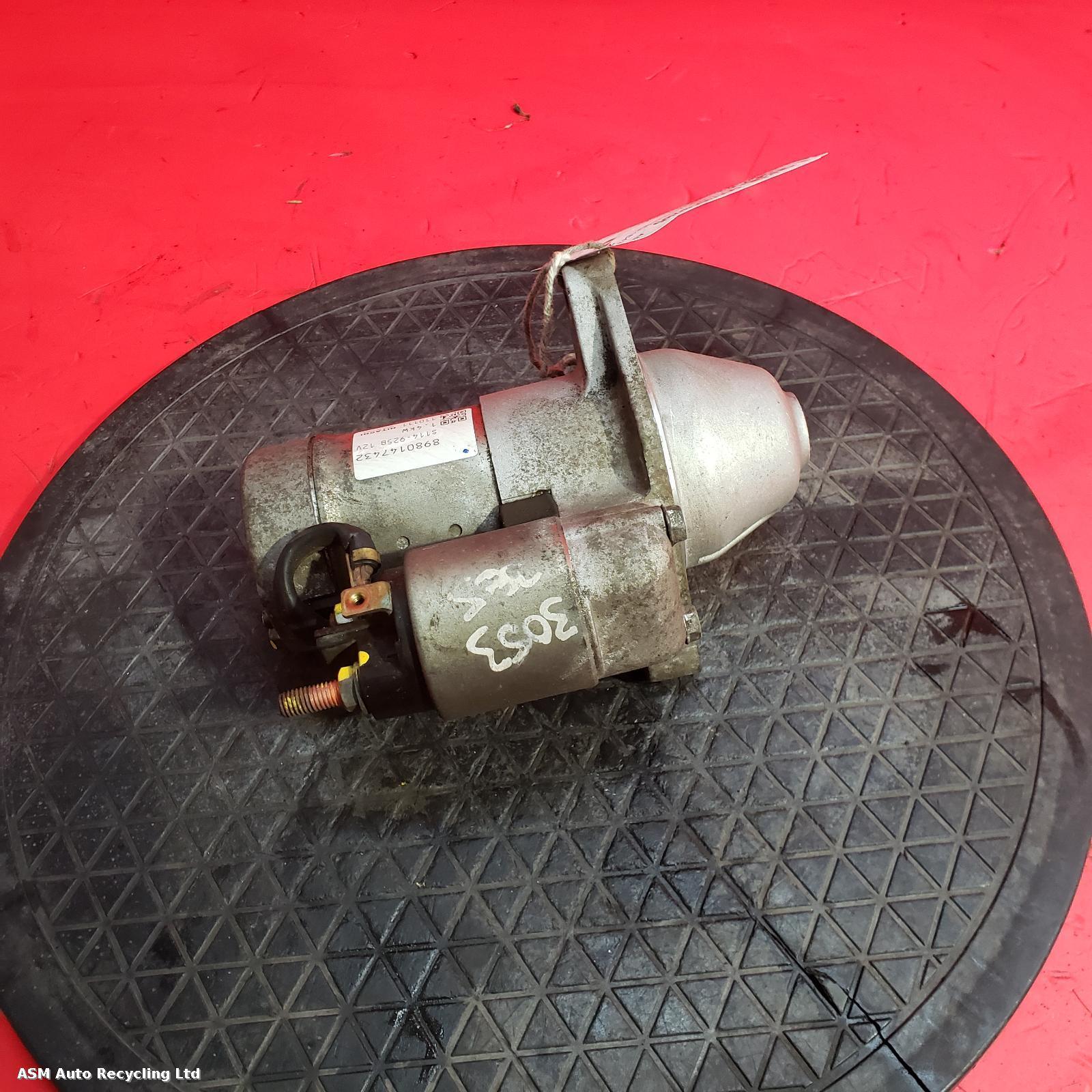 View Auto part Starter Motor Vauxhall Meriva 2011