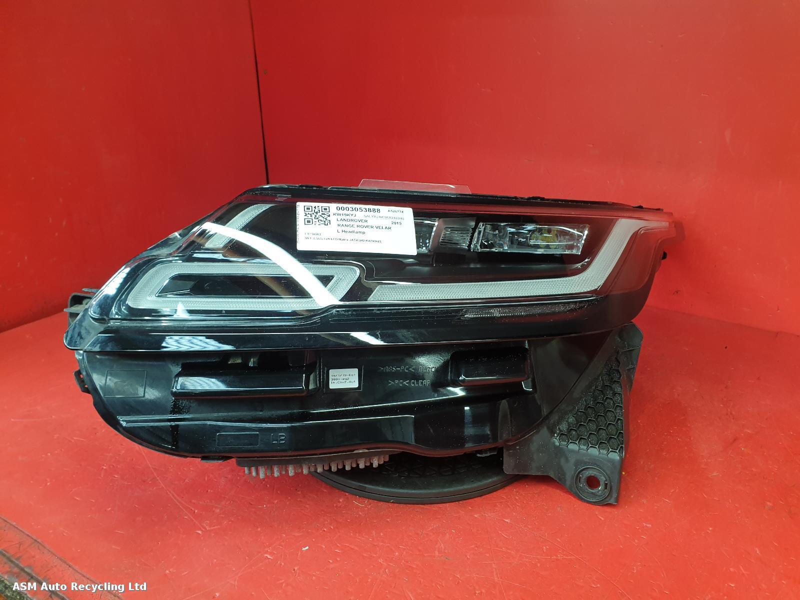 View Auto part L Headlamp Land Rover Range Rover Velar 2019