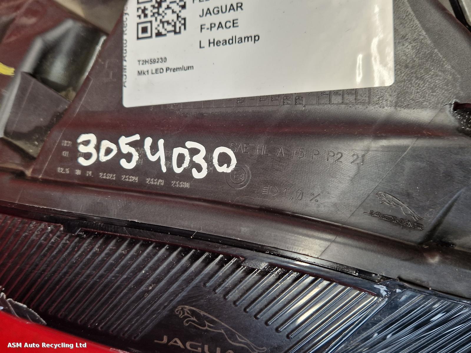 View Auto part L Headlamp Jaguar F-pace 2024